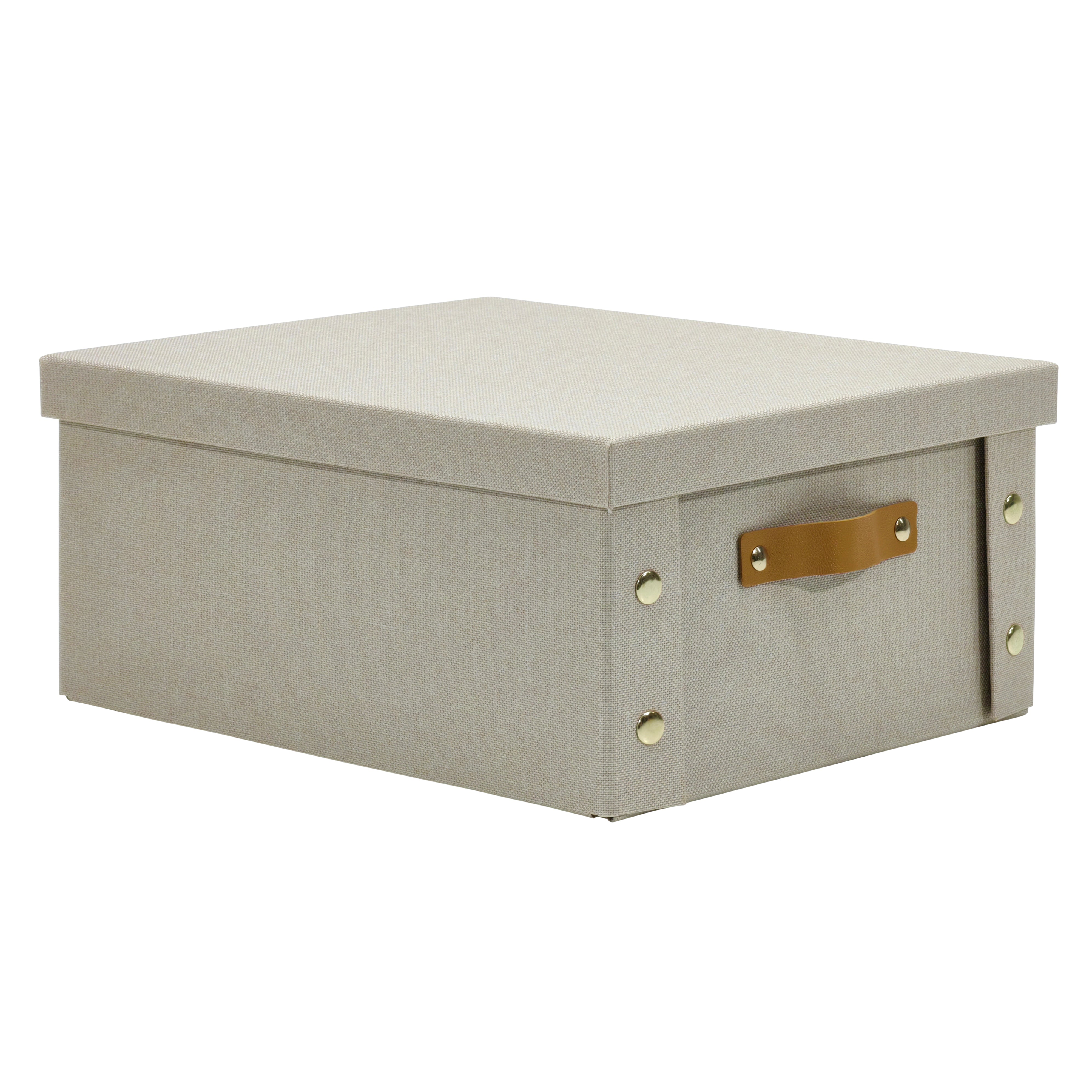 VESTIAMO CASA - Organizer con coperchio Salvaspazio Beige - h14x31x26 cm