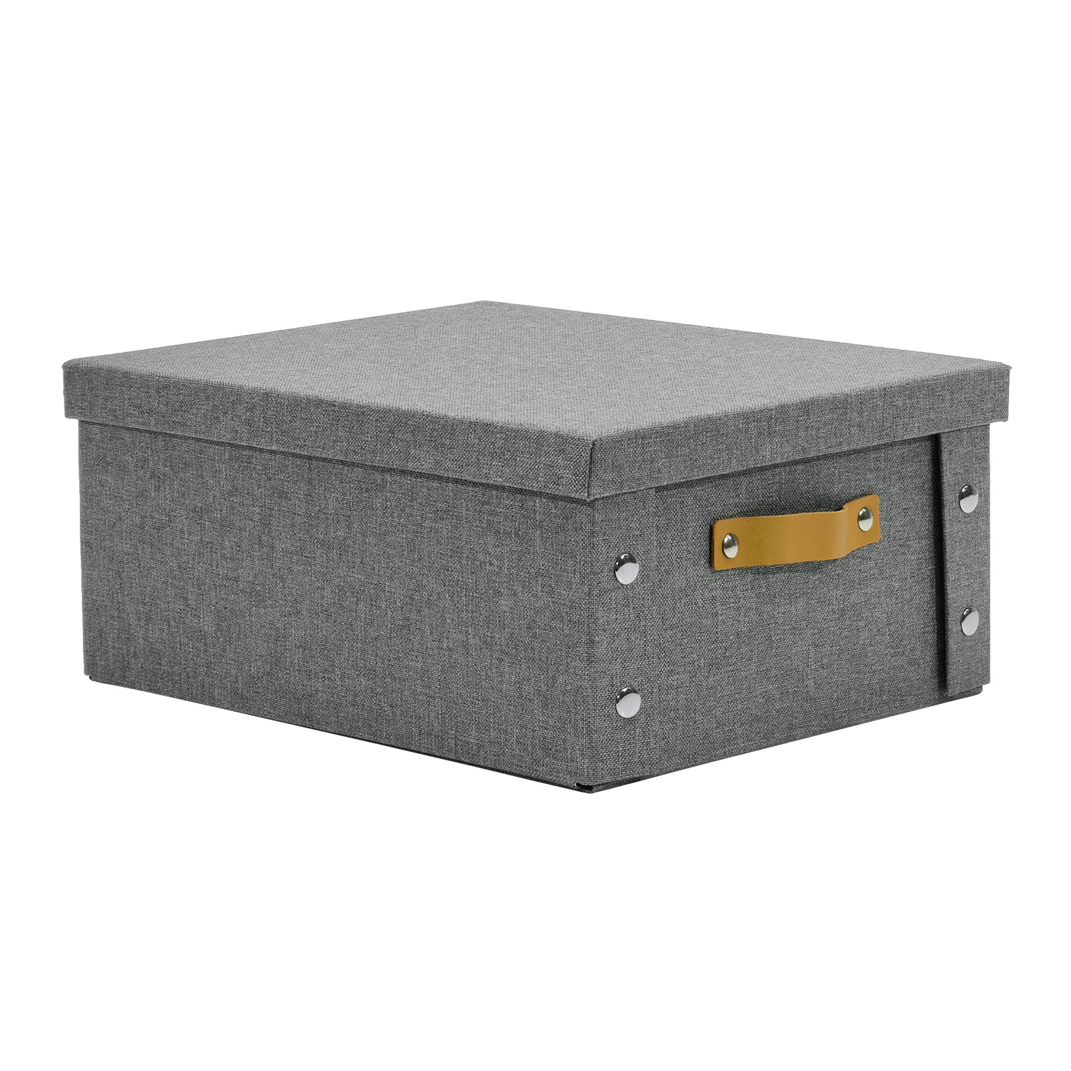 VESTIAMO CASA - Organizer con coperchio Salvaspazio Grigio - h14x31x26 cm