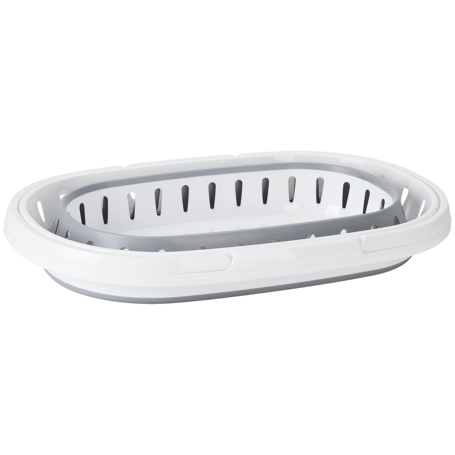 VESTIAMO CASA - Cesto Portabiancheria con manici richiudibile Salvaspazio 25 Litri - h7,5/23x58x38 cm