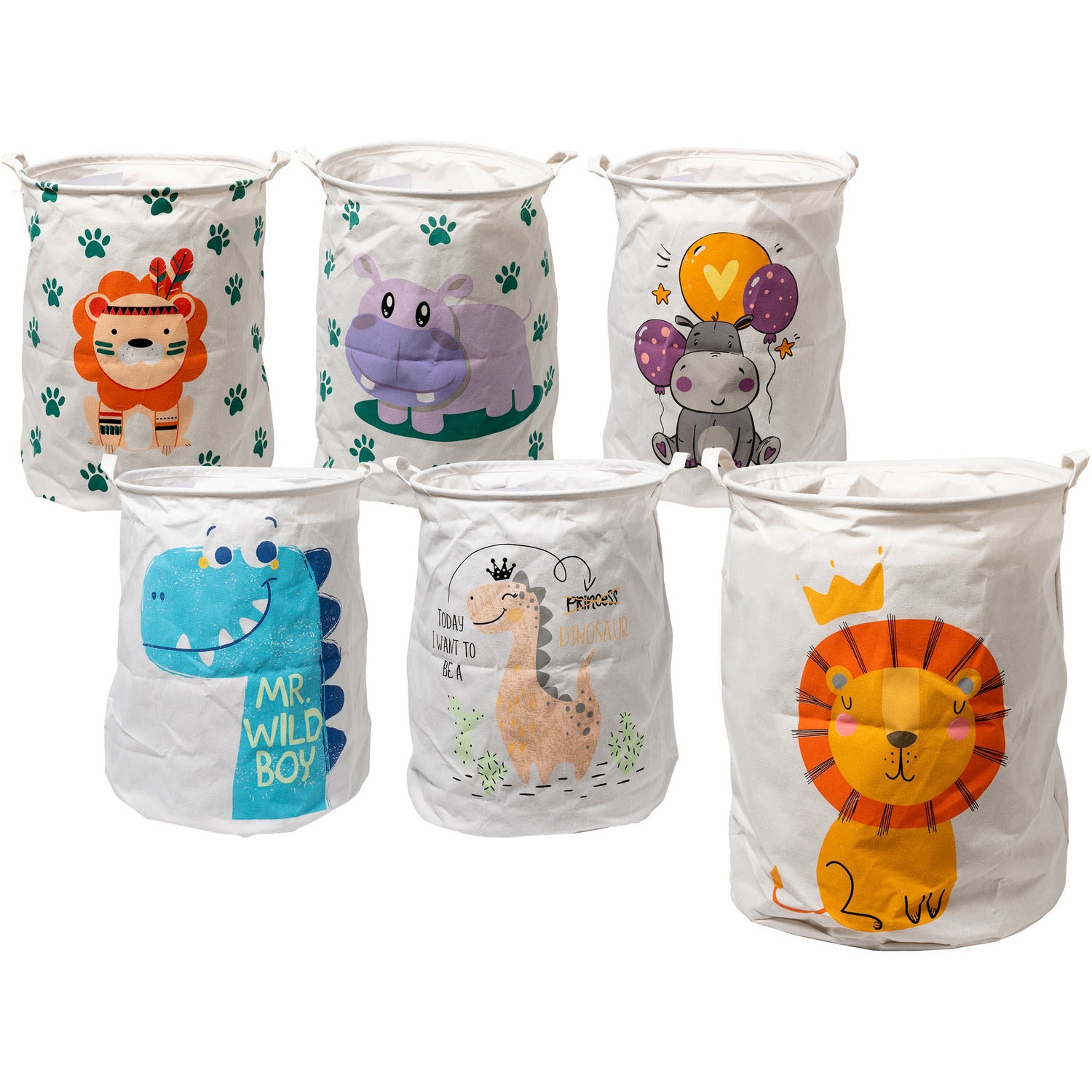 VESTIAMO CASA - Cesto Portabiancheria Multiuso Linea Baby Cute - h45 cm diametro 40 cm