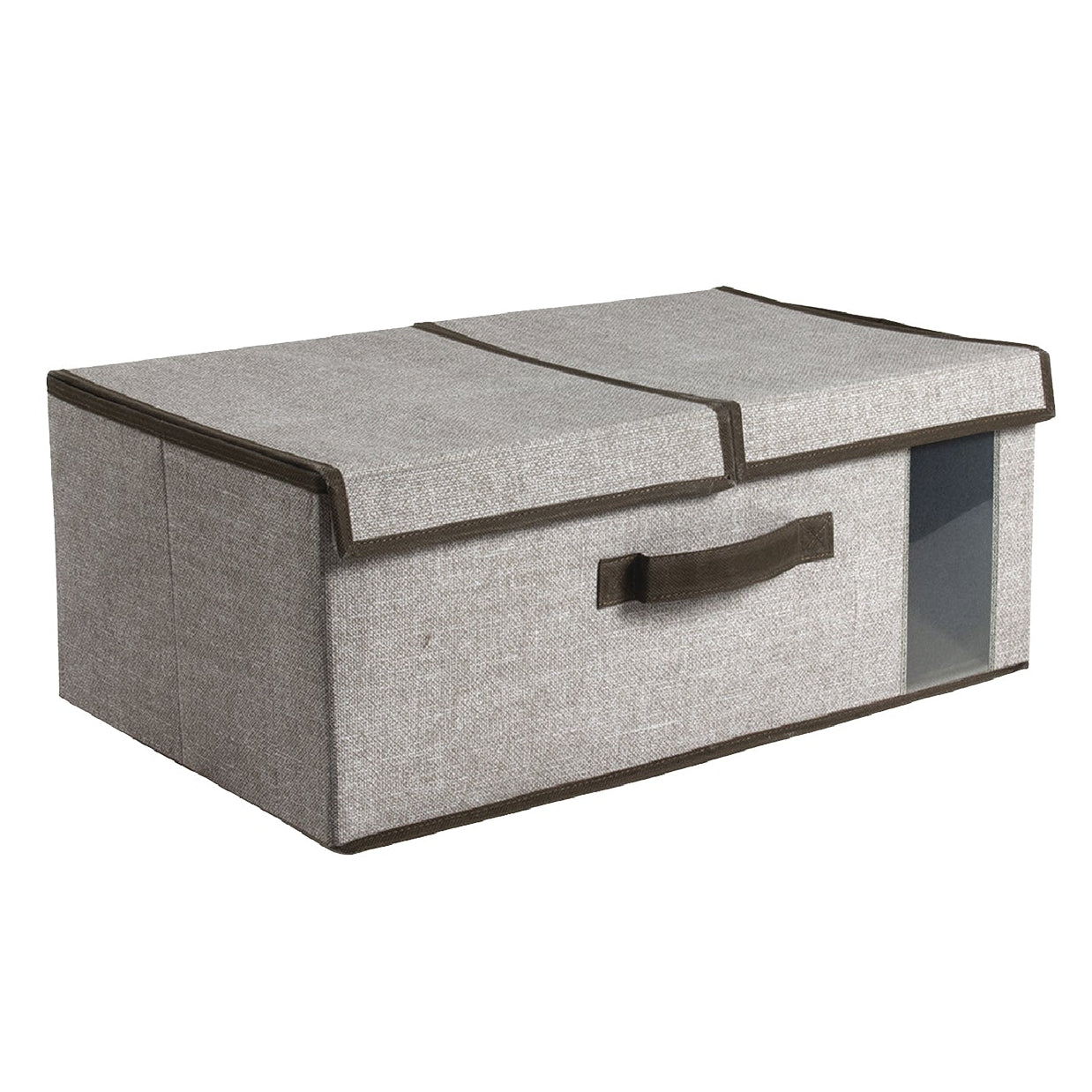 VESTIAMO CASA - Scatola Salvaspazio con Finestra e Maniglia - h20x50x30 cm