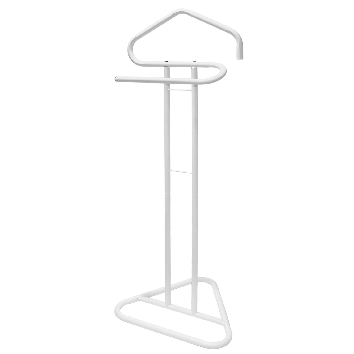 VESTIAMO CASA - Appendiabiti da terra 2 posti in metallo bianco - h110,5x43,5x36 cm