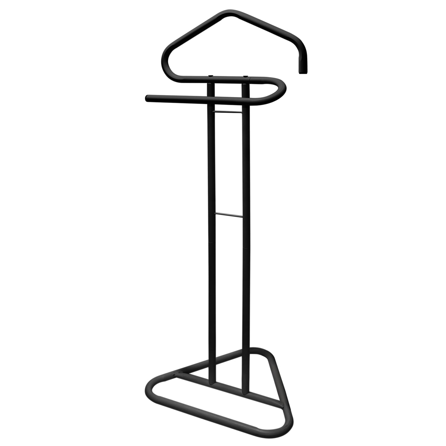 VESTIAMO CASA - Appendiabiti da terra 2 posti in metallo Nero - h110,5x43,5x36 cm