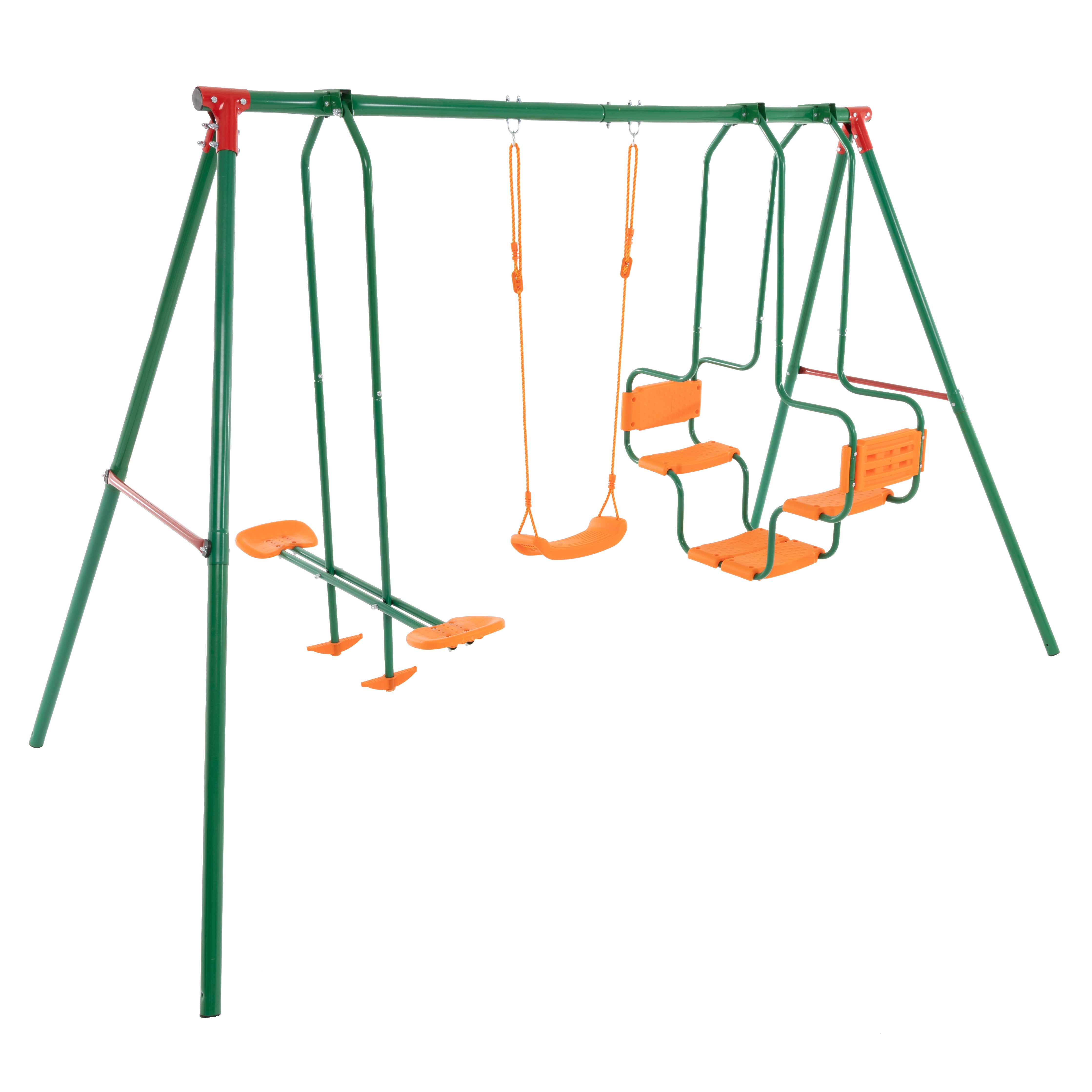 TU GIOCHI - Altalena da Giardino 5 Posti in Acciaio - h196x306x156 cm