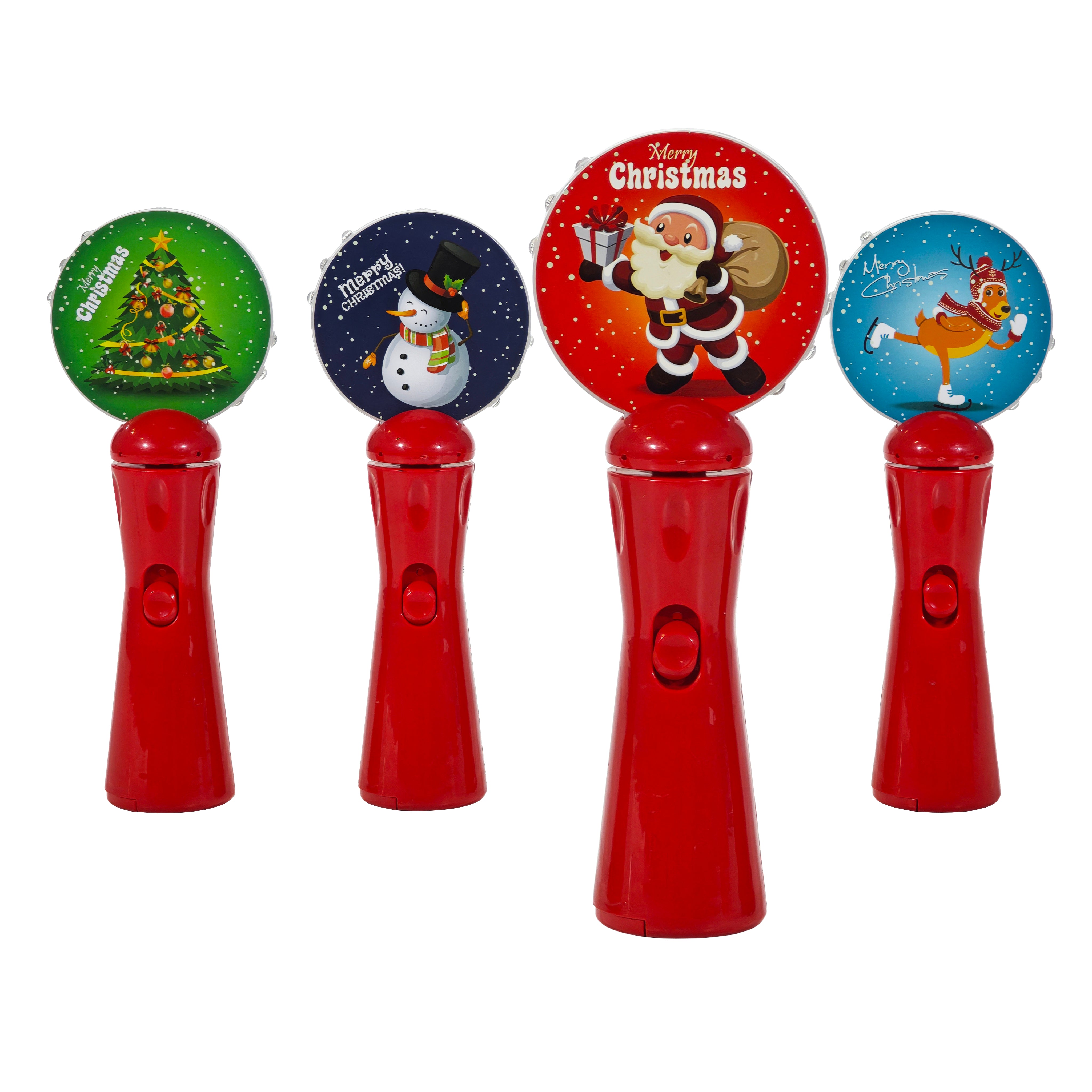 VESTIAMO CASA GRAN NATALE - Gioco Spinner Natalizio Luminoso a Batteria con Luci LED Multicolor
