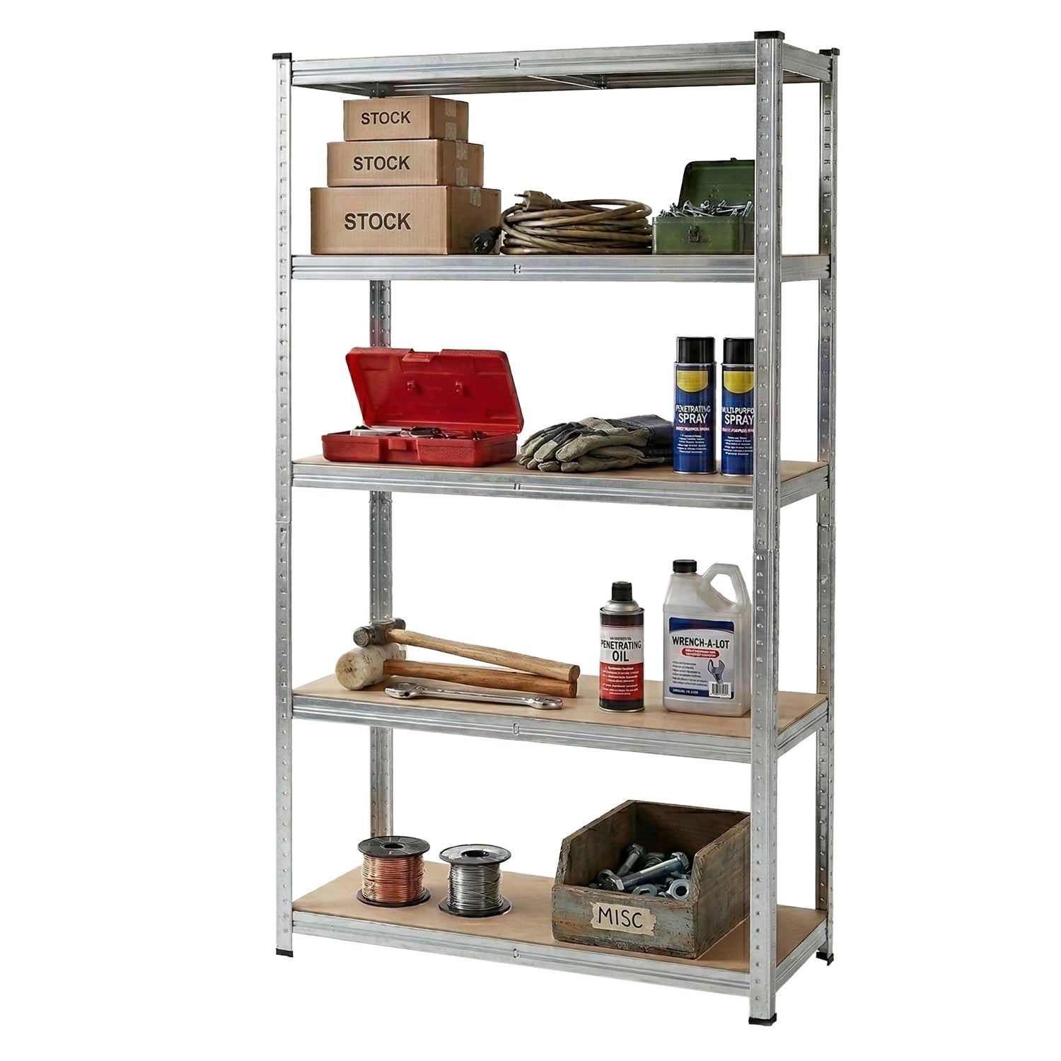 HOMEDANT Scaffale per garage a 5 ripiani, regolabile, in metallo, resistente, per magazzini industriali, cantine (1, bianco, 91,9 x 41,9 cm (larghezza x profondità HOMEDANT Scaffale per garage a 5 ripiani, regolabile, in metallo, resistente, per magazzini industriali, cantine (1, bianco, 91,9 x 41,9 cm (larghezza x profondità