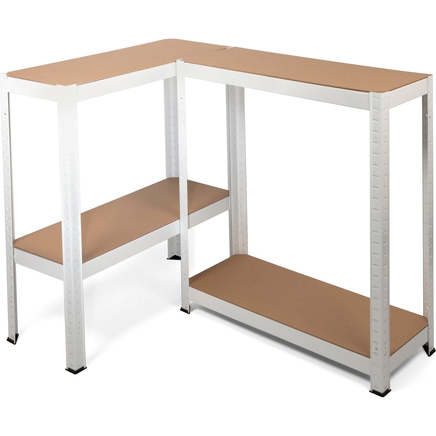 VESTIAMO CASA - Scaffale Multiuso in metallo Bianco 4 ripiani - h173x75x30 cm