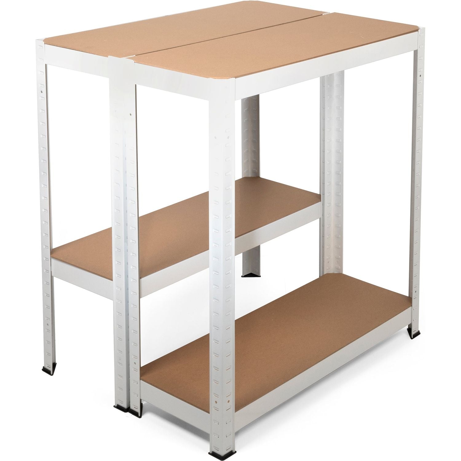 VESTIAMO CASA - Scaffale Multiuso in metallo Bianco 4 ripiani - h173x75x30 cm