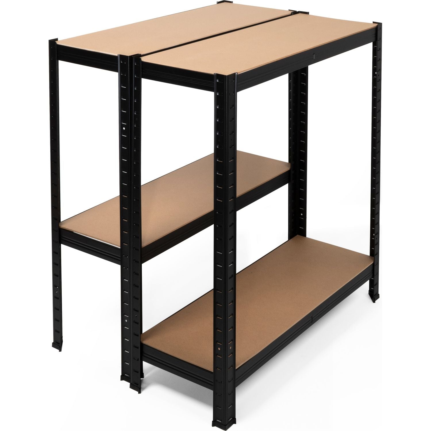 VESTIAMO CASA - Scaffale Multiuso in metallo Nero 4 ripiani - h173x75x30 cm