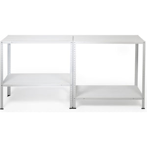 VESTIAMO CASA - Scaffale Salvaspazio in metallo bianco con 4 ripiani D –  Shop On Line Happy Casa Store