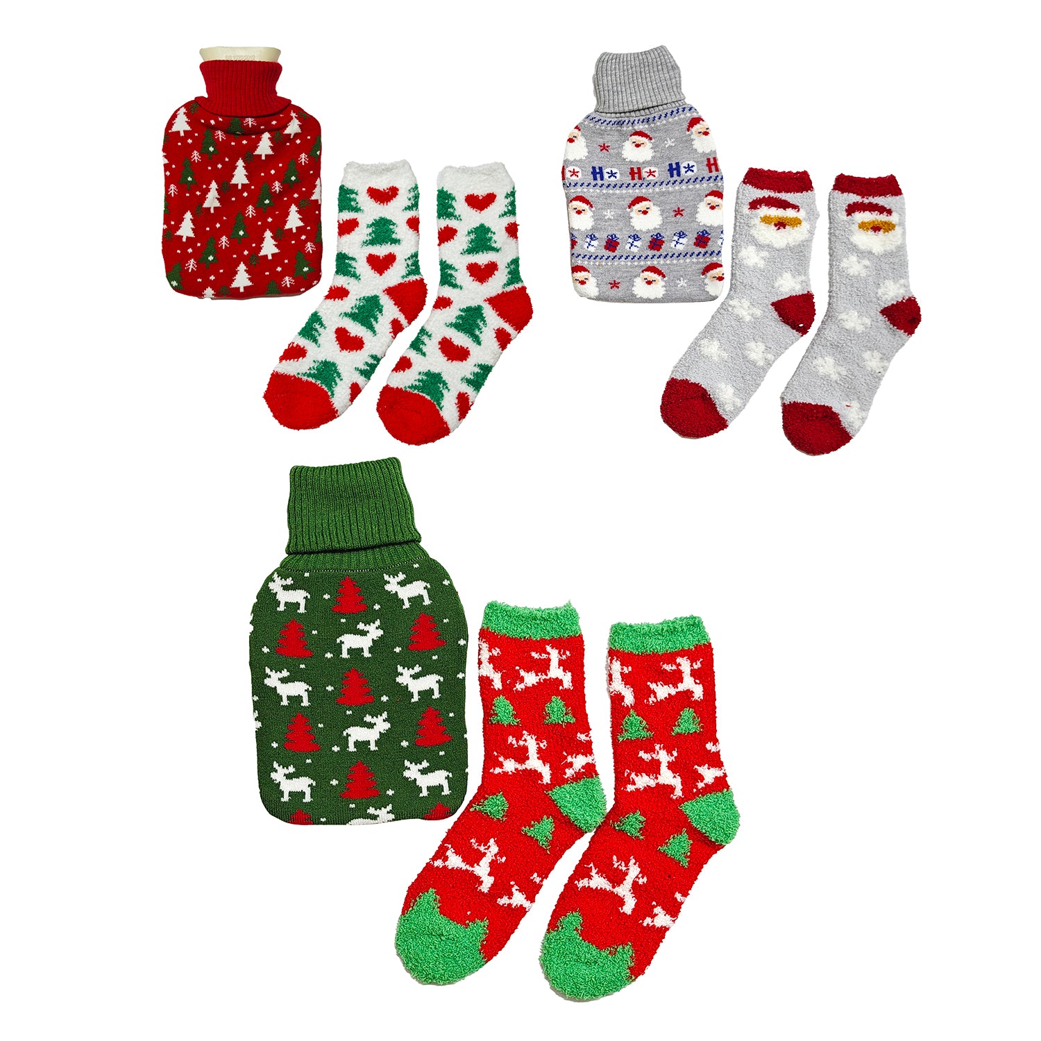 VESTIAMO CASA GRAN NATALE - Borsa Acqua Calda Natalizia con calzini 0,7L