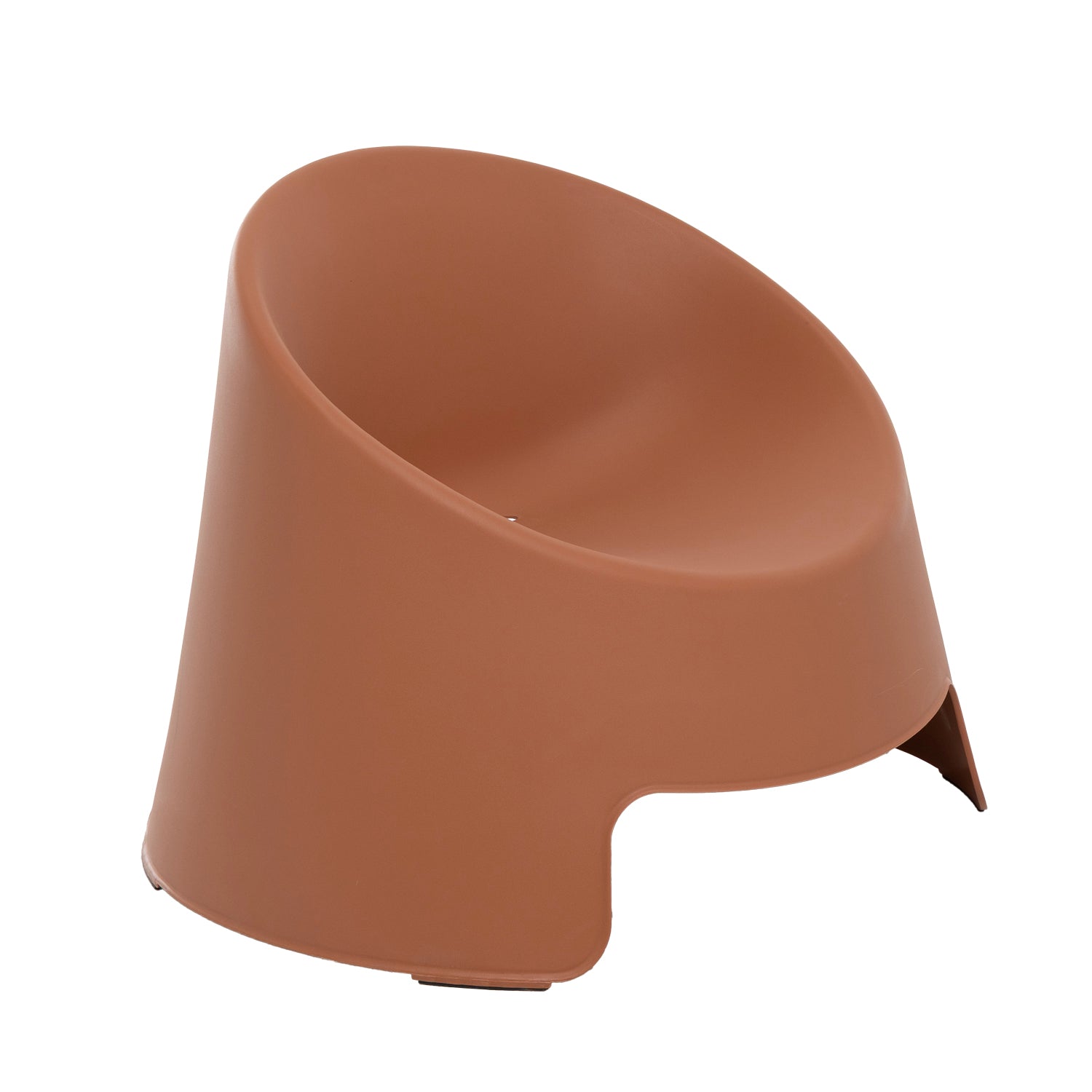 VESTIAMO CASA GIARDINO - Sedia da giardino in Polipropilene Terracotta con Protezione UV - h69,5x84x79 cm