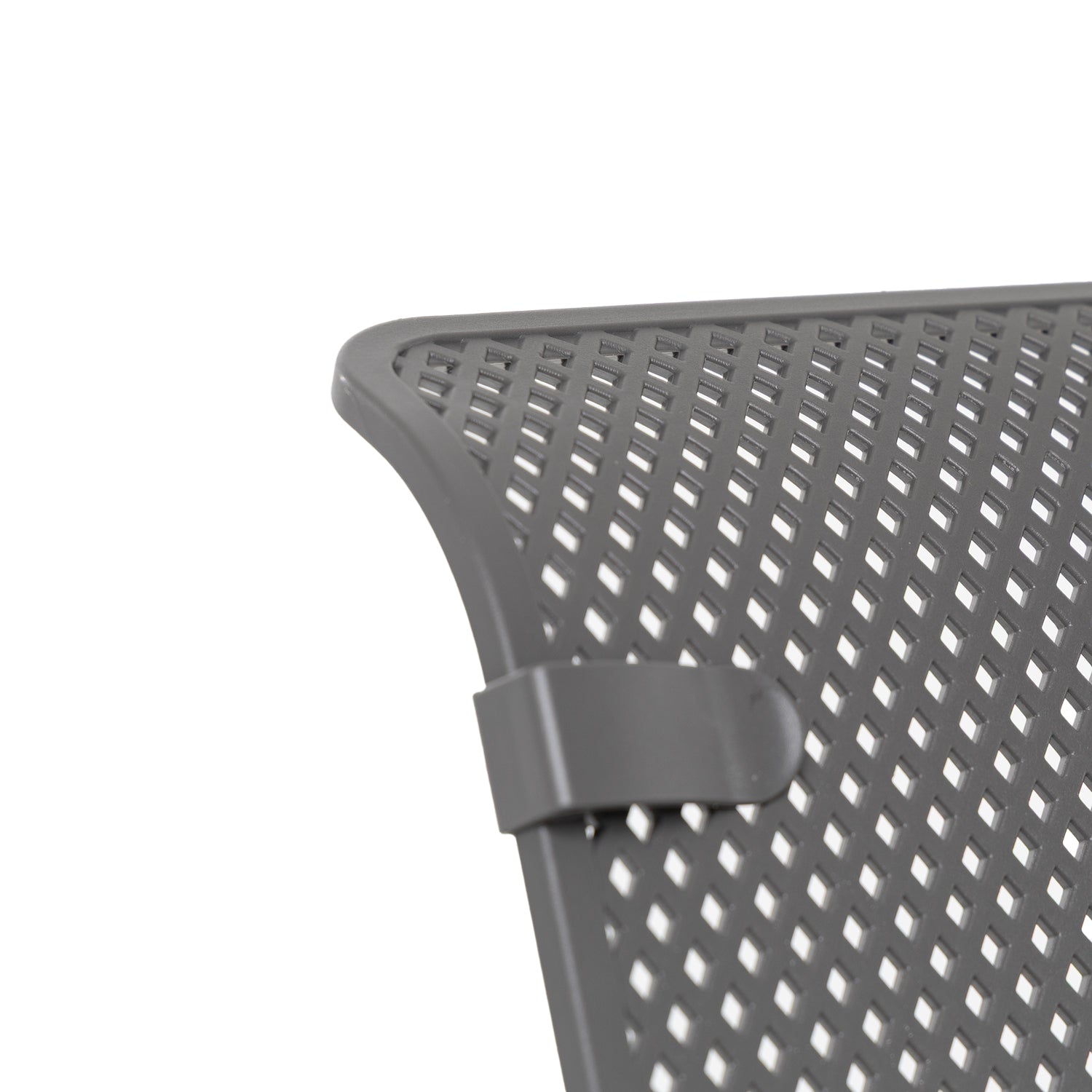 VESTIAMO CASA GIARDINO - Sedia Dondolo da giardino in Polipropilene Antracite con Protezione UV - h76x63x103,5