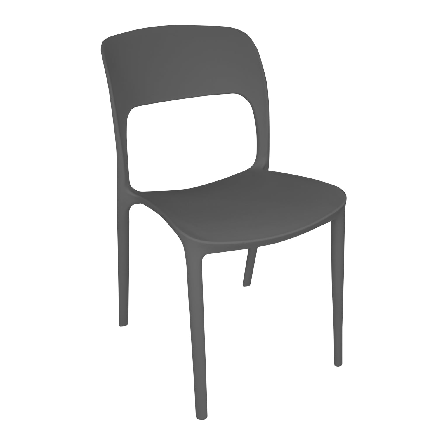 VESTIAMO CASA - Sedia in Polipropilene Grigia h82x41x56,5 cm