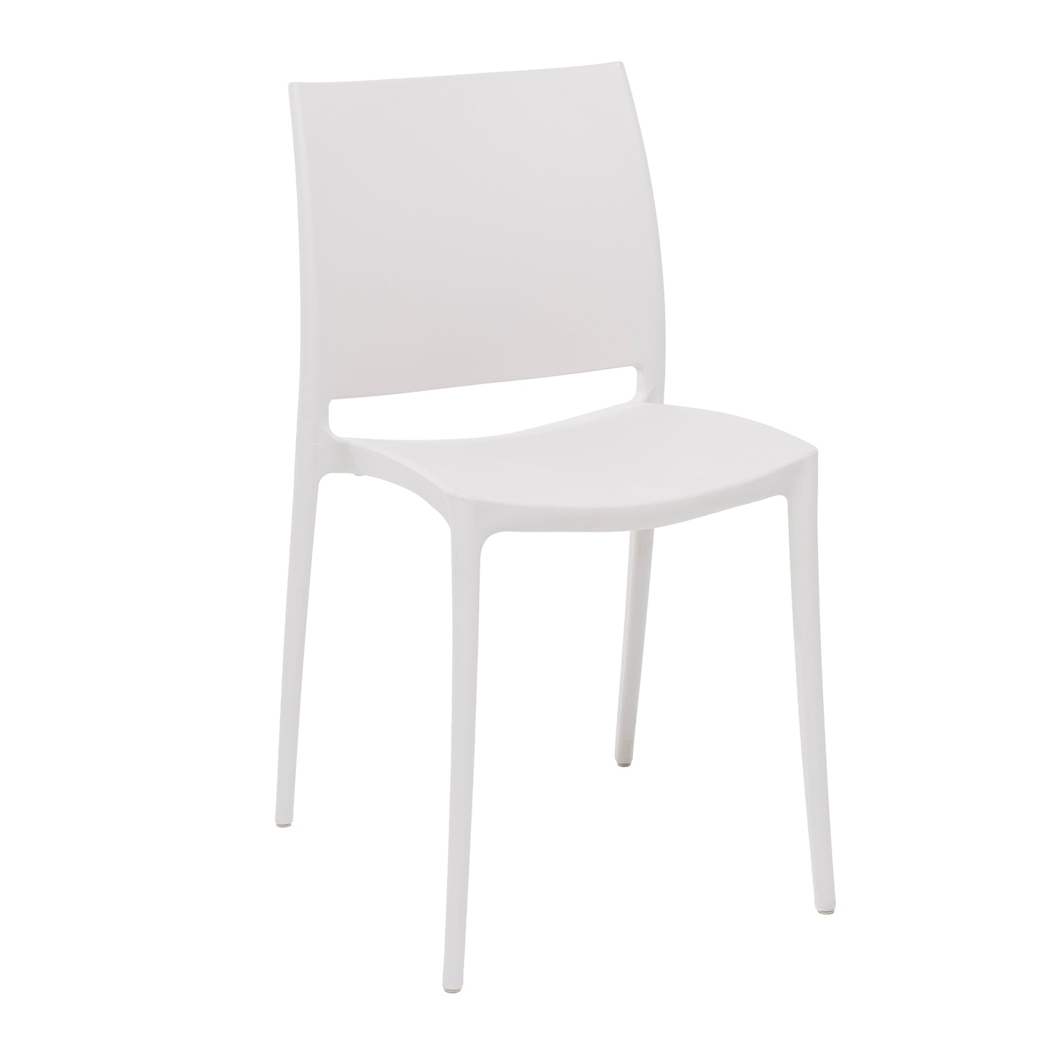 VESTIAMO CASA GIARDINO - Sedia da giardino in Polipropilene Bianca con Protezione UV - h78,5x49x38 cm