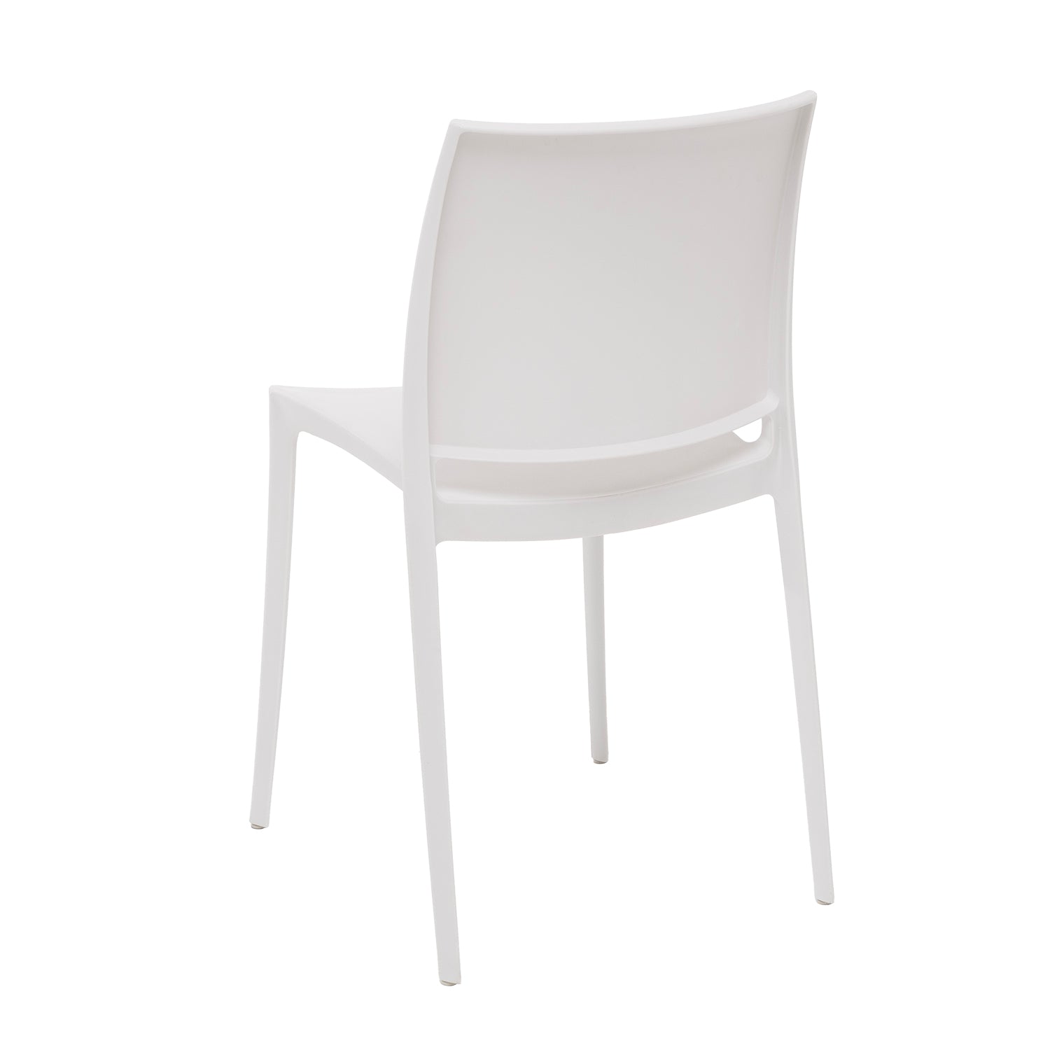 VESTIAMO CASA GIARDINO - Sedia da giardino in Polipropilene Bianca con Protezione UV - h78,5x49x38 cm