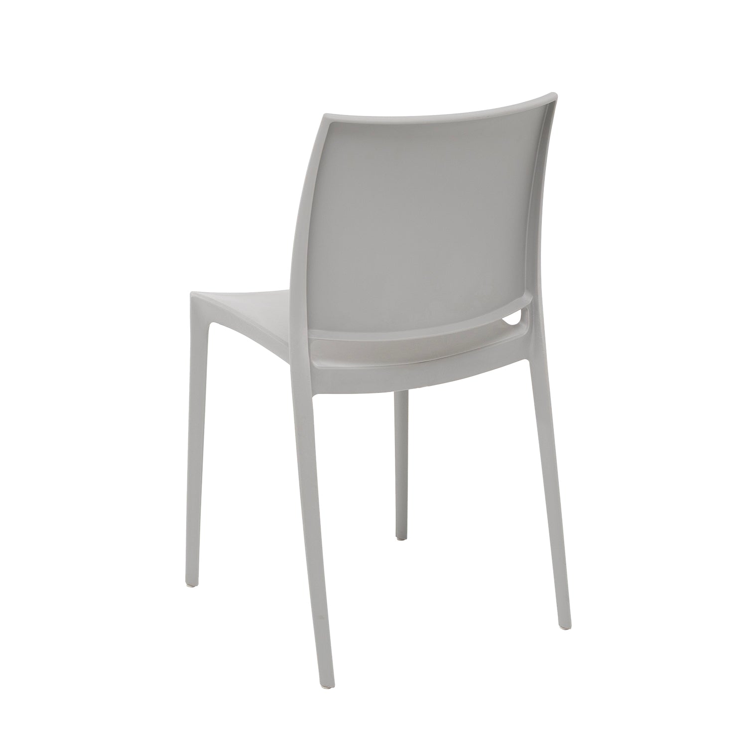 VESTIAMO CASA GIARDINO - Sedia da giardino in Polipropilene Grigia con Protezione UV - h78,5x49x38 cm