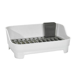GUSTO CASA - Scolapiatti con Vassoio Rotante BPA Free Bianco
