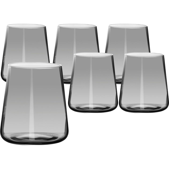 GUSTO CASA - Bicchieri in vetro Jolangè Grey - set 6 pezzi