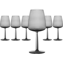 GUSTO CASA - Calice in vetro Jolangè Grey - set 6 pezzi