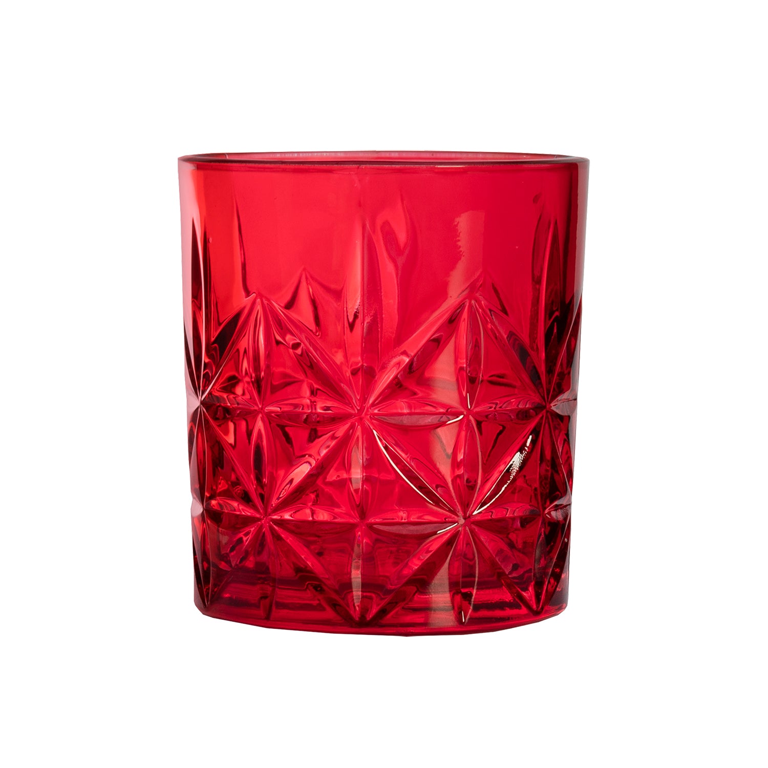 GUSTO CASA - Bicchieri in vetro Rosso Fides Red 35cl - set 6 pezzi