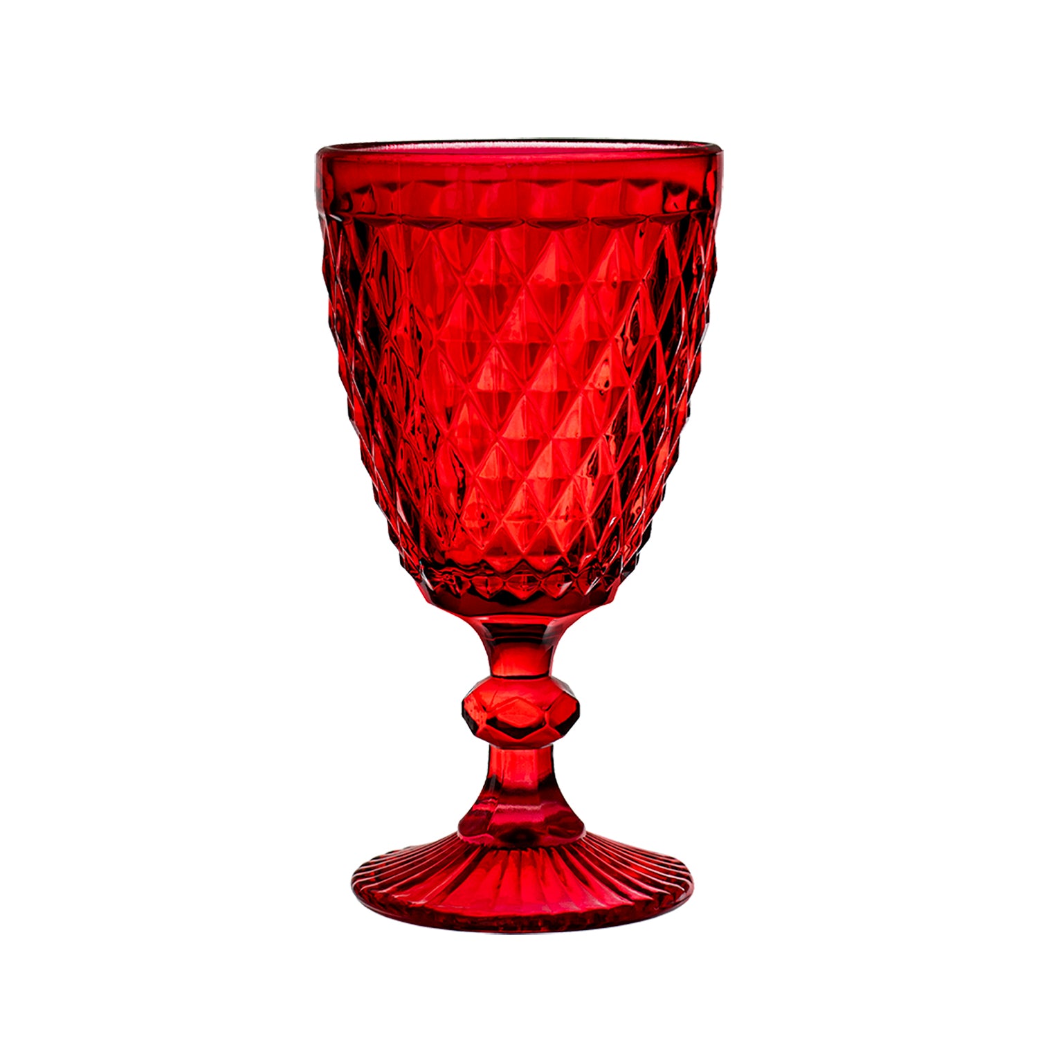 GUSTO CASA - Calici in vetro Rosso Adamas Red 30 cl - set 6 pezzi