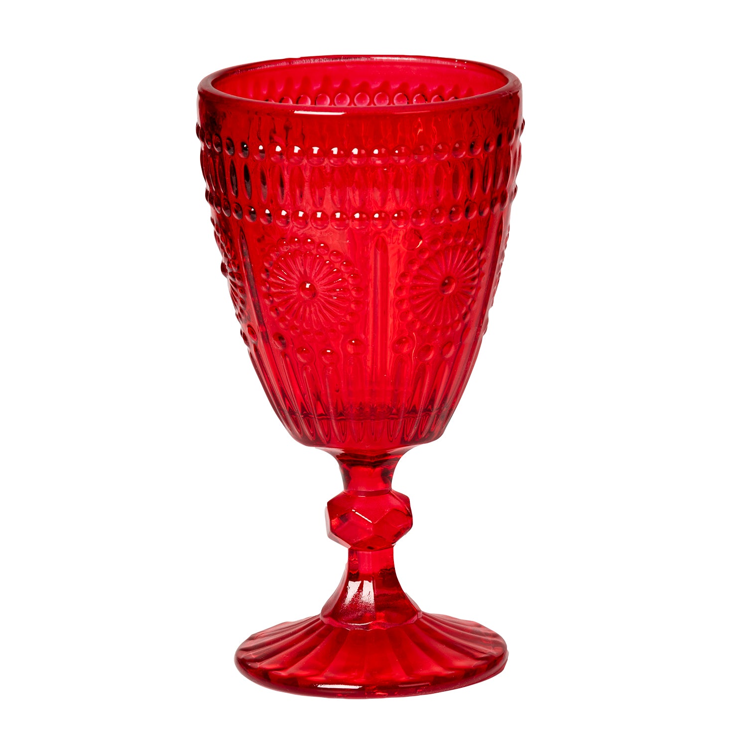 GUSTO CASA - Calici in vetro Rosso Cesareo Red 30 cl - set 6 pezzi