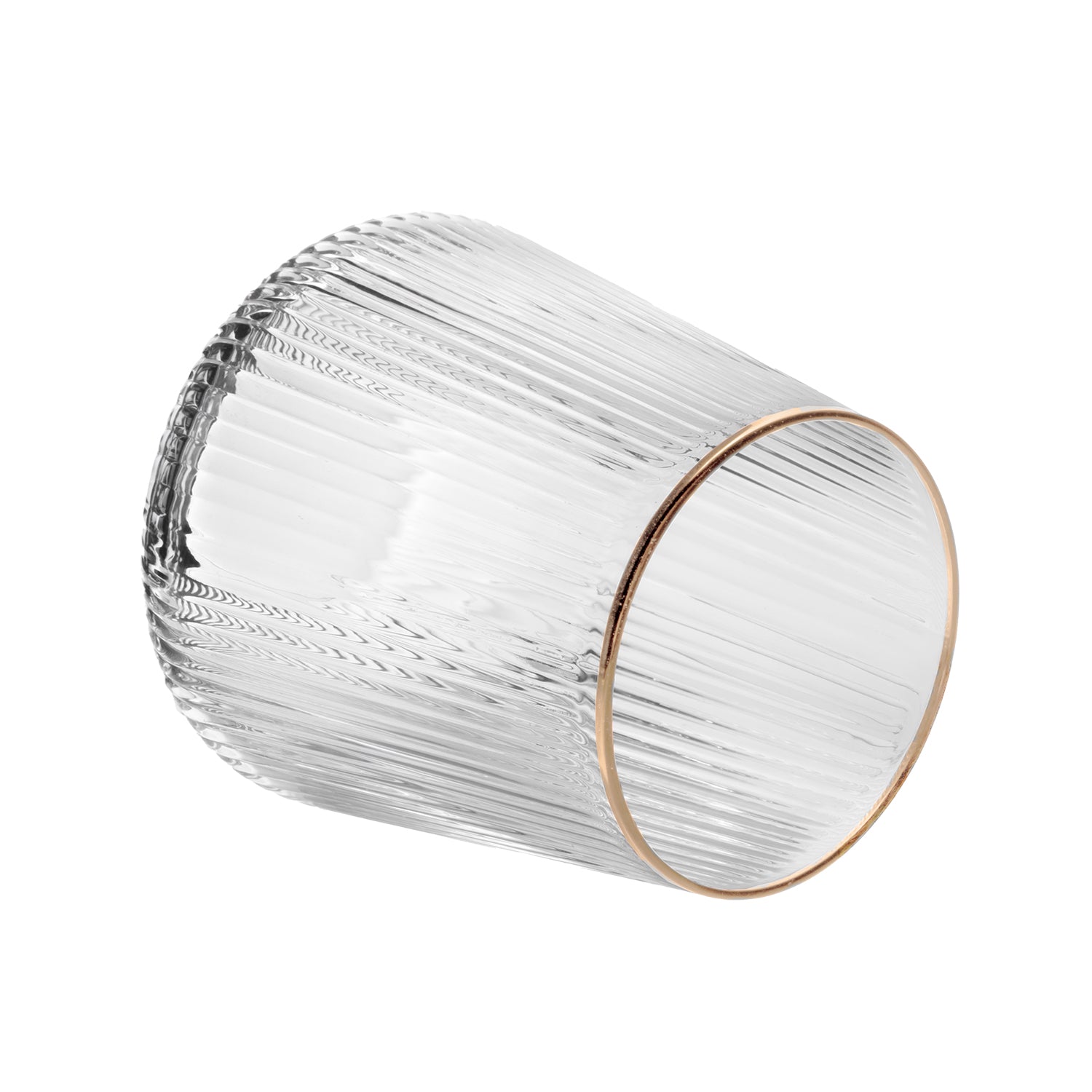 GUSTO CASA - Bicchieri in vetro Royal con Filo Oro 47 cl - set 4 pezzi