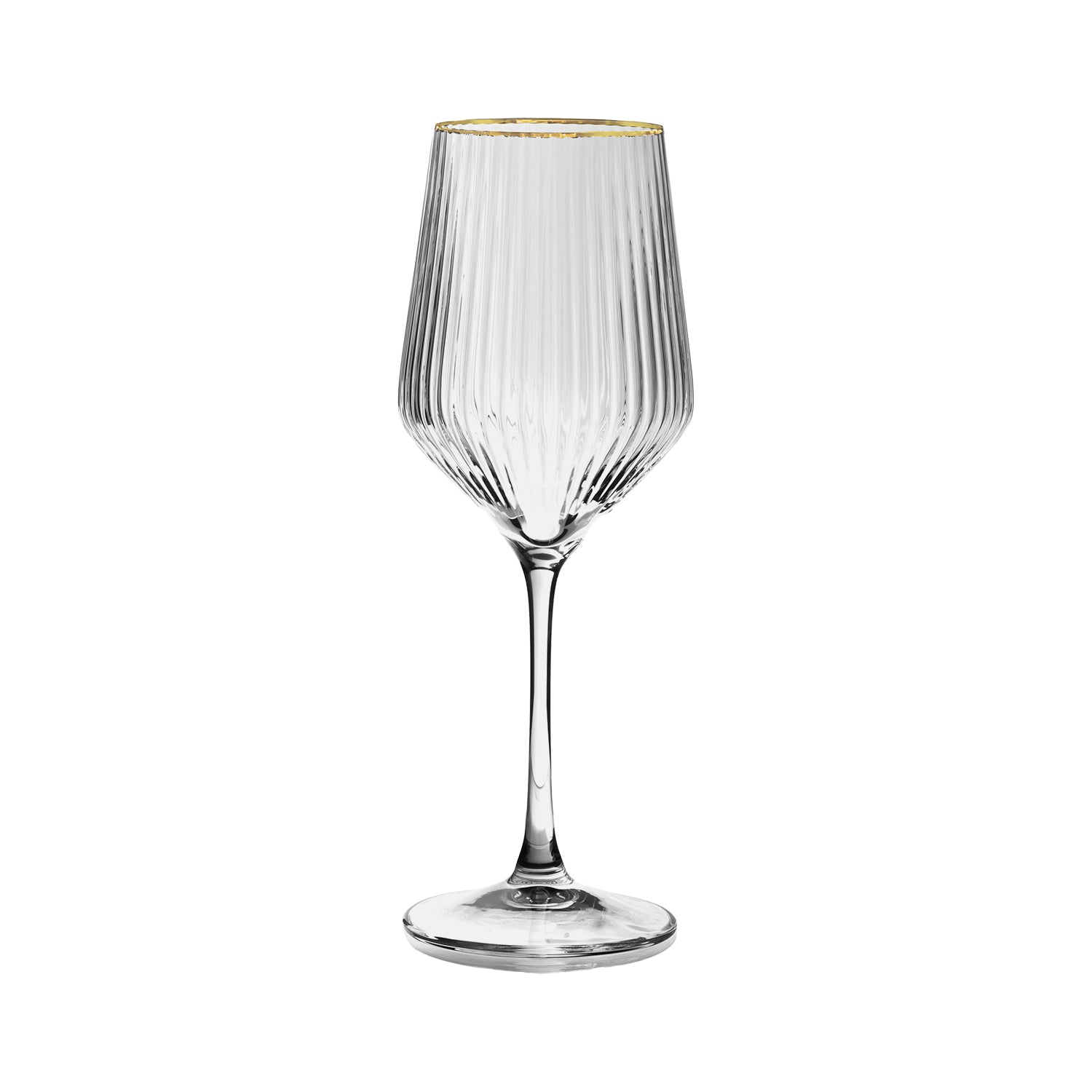 GUSTO CASA - Calici in vetro Royal con Filo Oro 50 cl - set 4 pezzi
