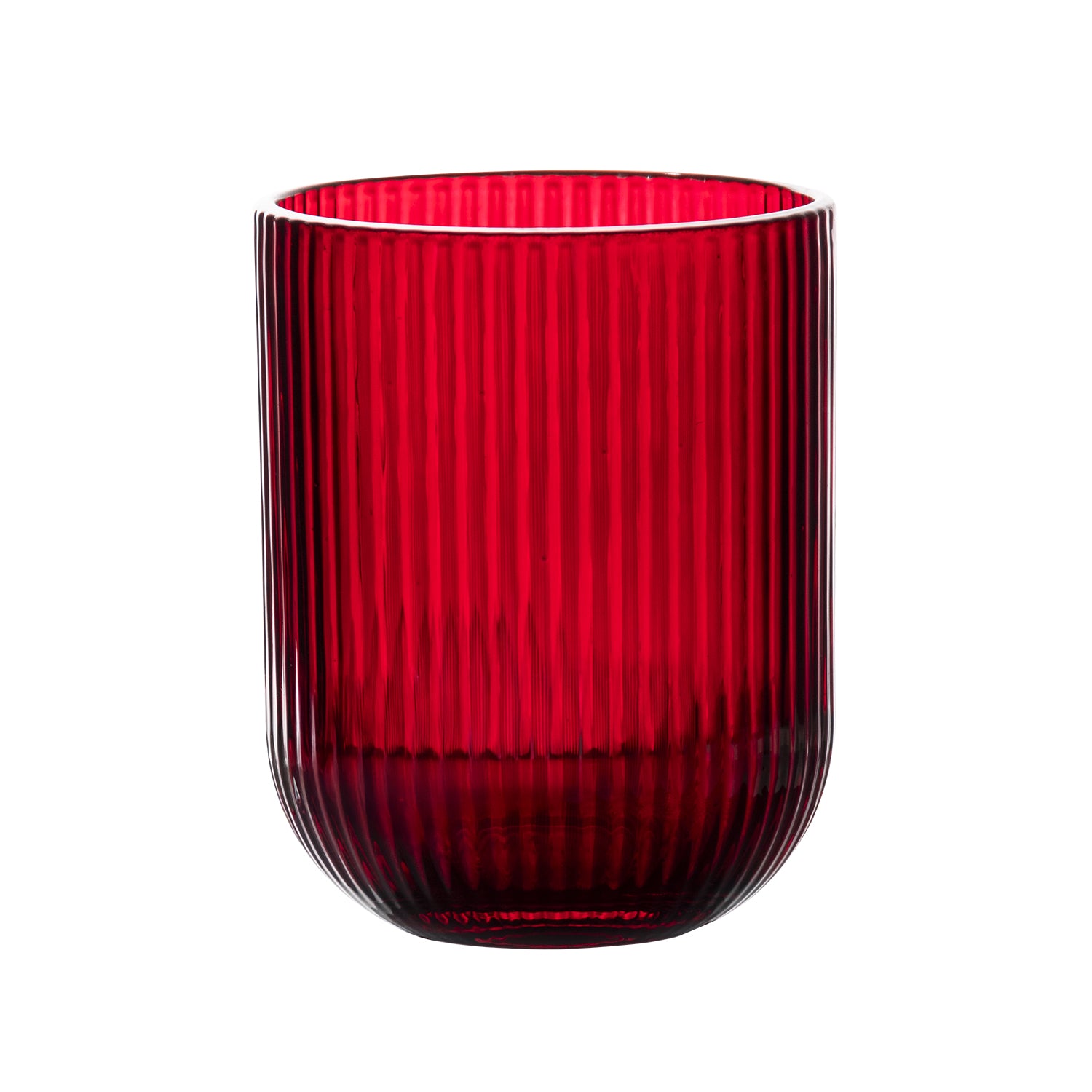 GUSTO CASA - Bicchieri in vetro Rosso Erice 26 cl - set 4 pezzi