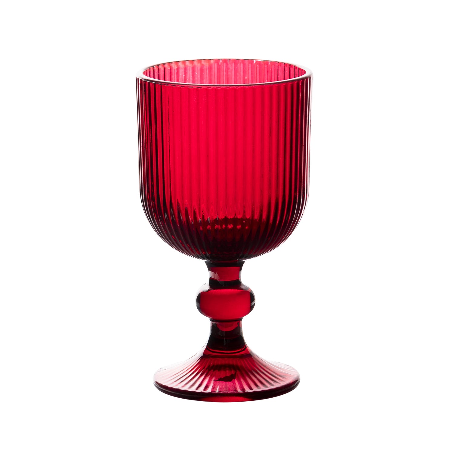 GUSTO CASA - Calici in vetro Rosso Erice 26 cl - set 4 pezzi