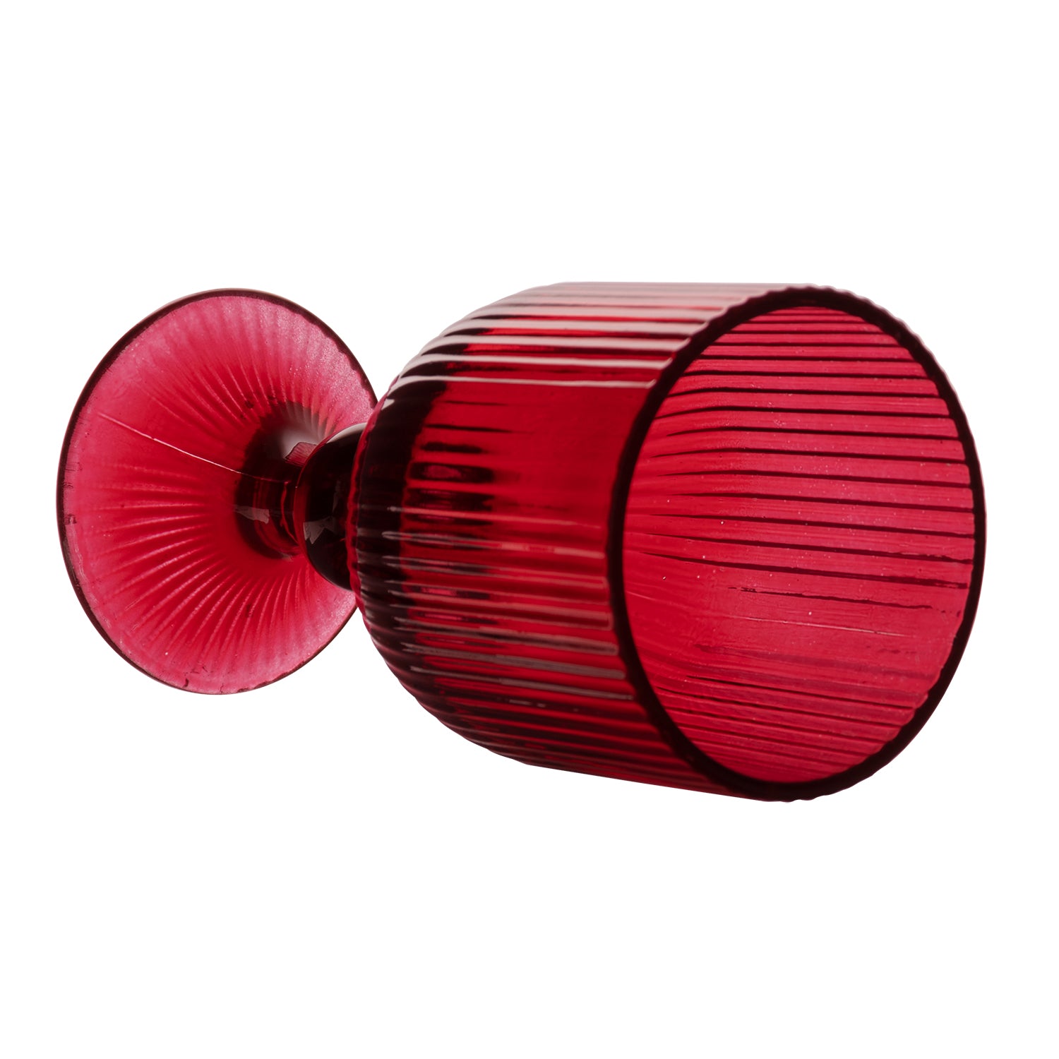 GUSTO CASA - Calici in vetro Rosso Erice 26 cl - set 4 pezzi