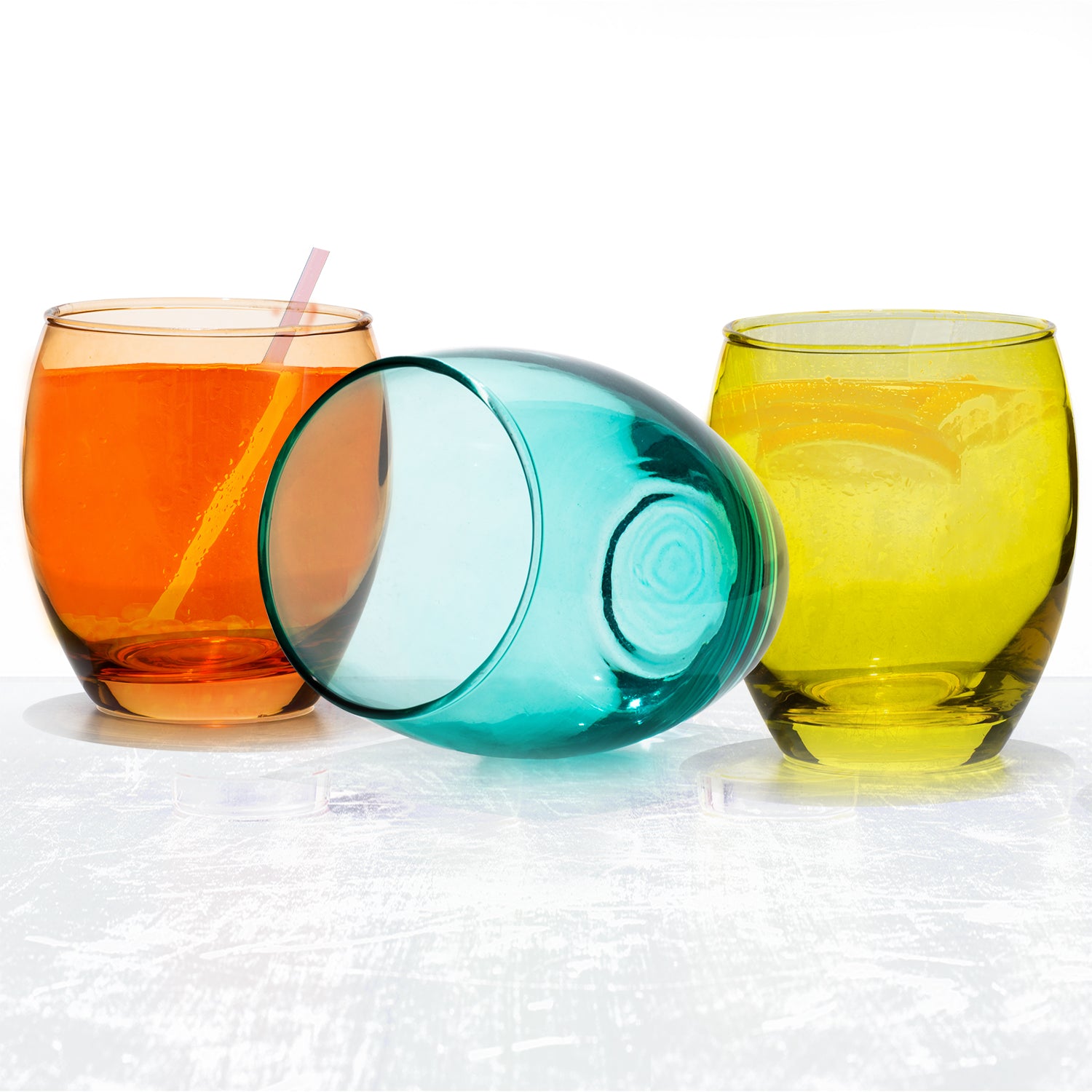 GUSTO CASA - Bicchieri in vetro Multicolor Marcelo - set 6 pezzi