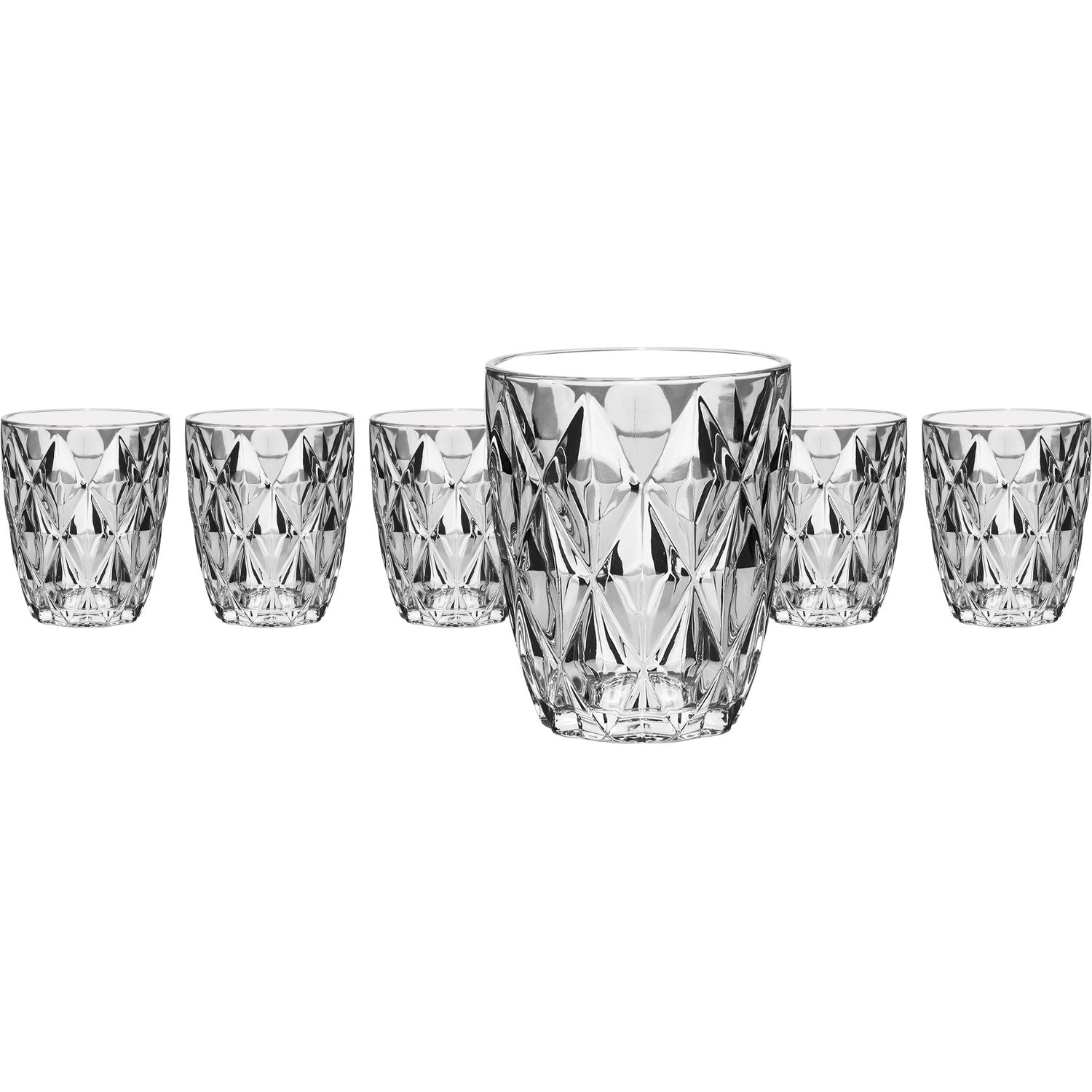 GUSTO CASA - Bicchieri in vetro Trasparenti Crystal 30 cl- set 6 pezzi