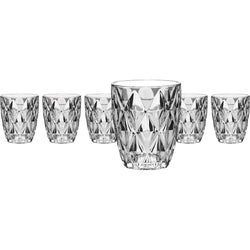 GUSTO CASA - Bicchieri in vetro Trasparenti Crystal - set 6 pezzi