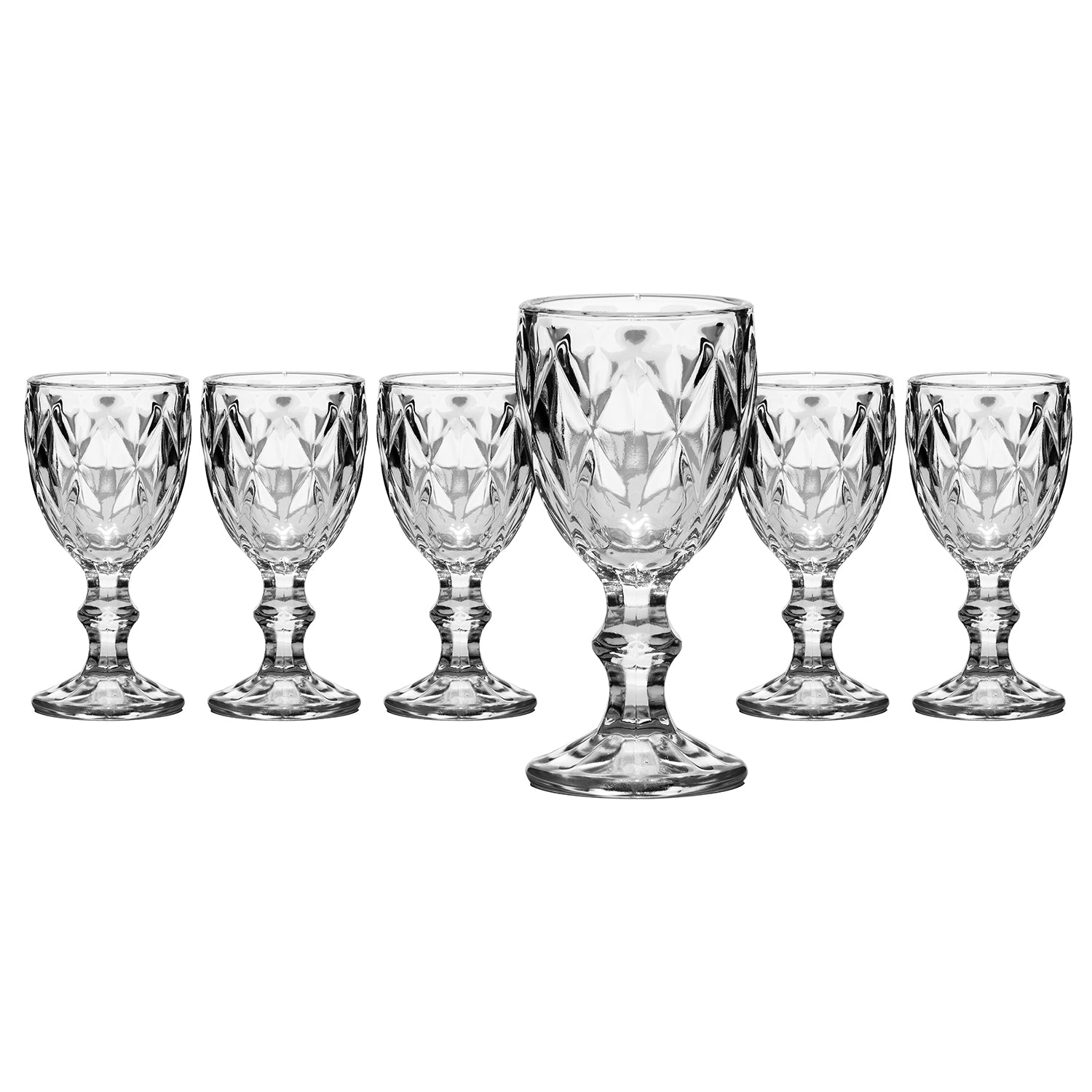 GUSTO CASA - Calici Liquore in vetro Trasparente Linea Crystal 7 cl - set 6 pezzi