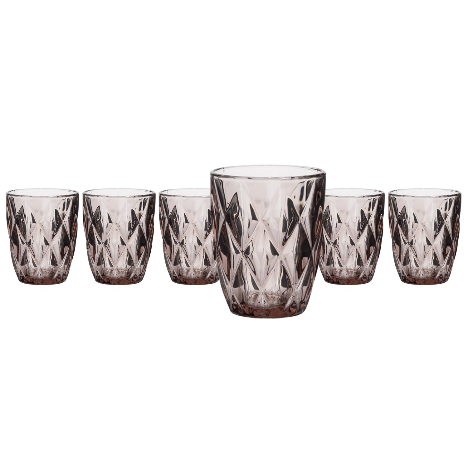 GUSTO CASA - Bicchieri in vetro Crystal Pink 26 cl - set 6 pezzi