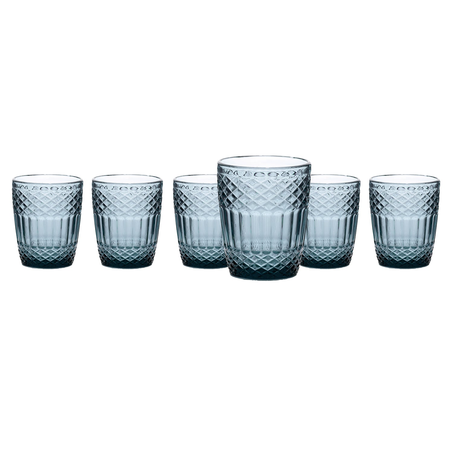 GUSTO CASA - Bicchieri di vetro Imperial Blue 30 cl - set 6 pezzi