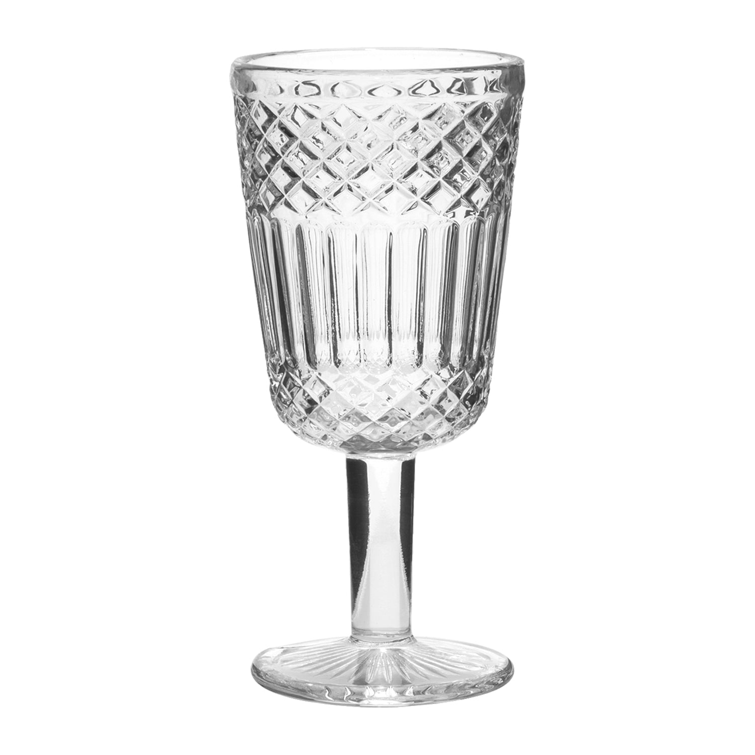 GUSTO CASA - Calici in vetro Imperial Grey 30 cl - set 6 Pezzi