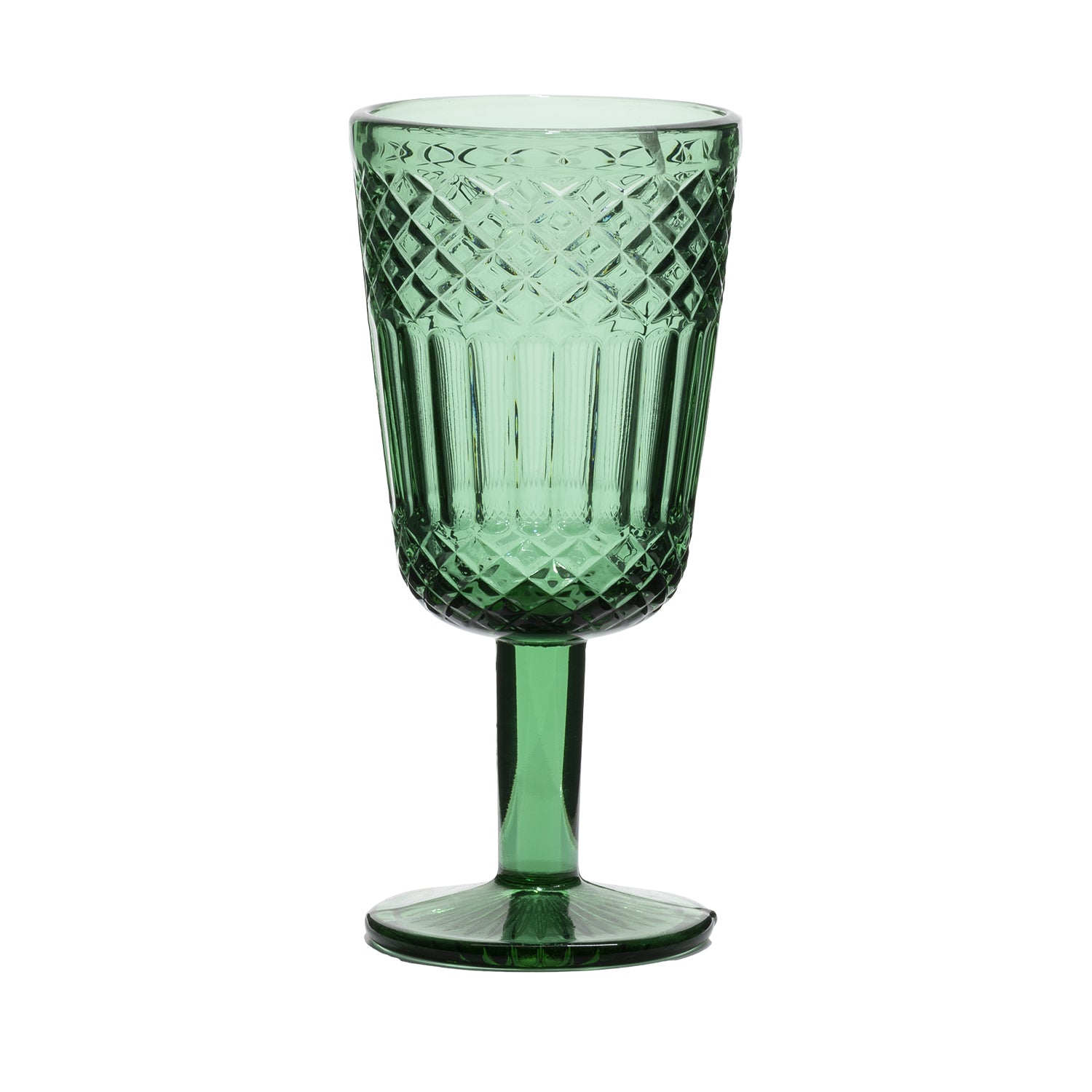 GUSTO CASA - Calici in vetro Imperial Green 30 cl - set 6 Pezzi
