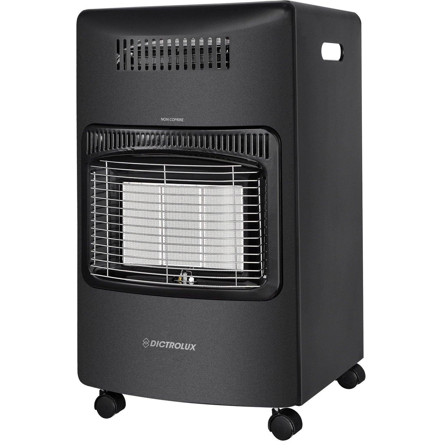 DICTROLUX - Stufa Kaloryan 2 in 1 - Doppio funzionamento Gas (4200 Watt)  ed Elettrico (1500 Watt) Termoventilato