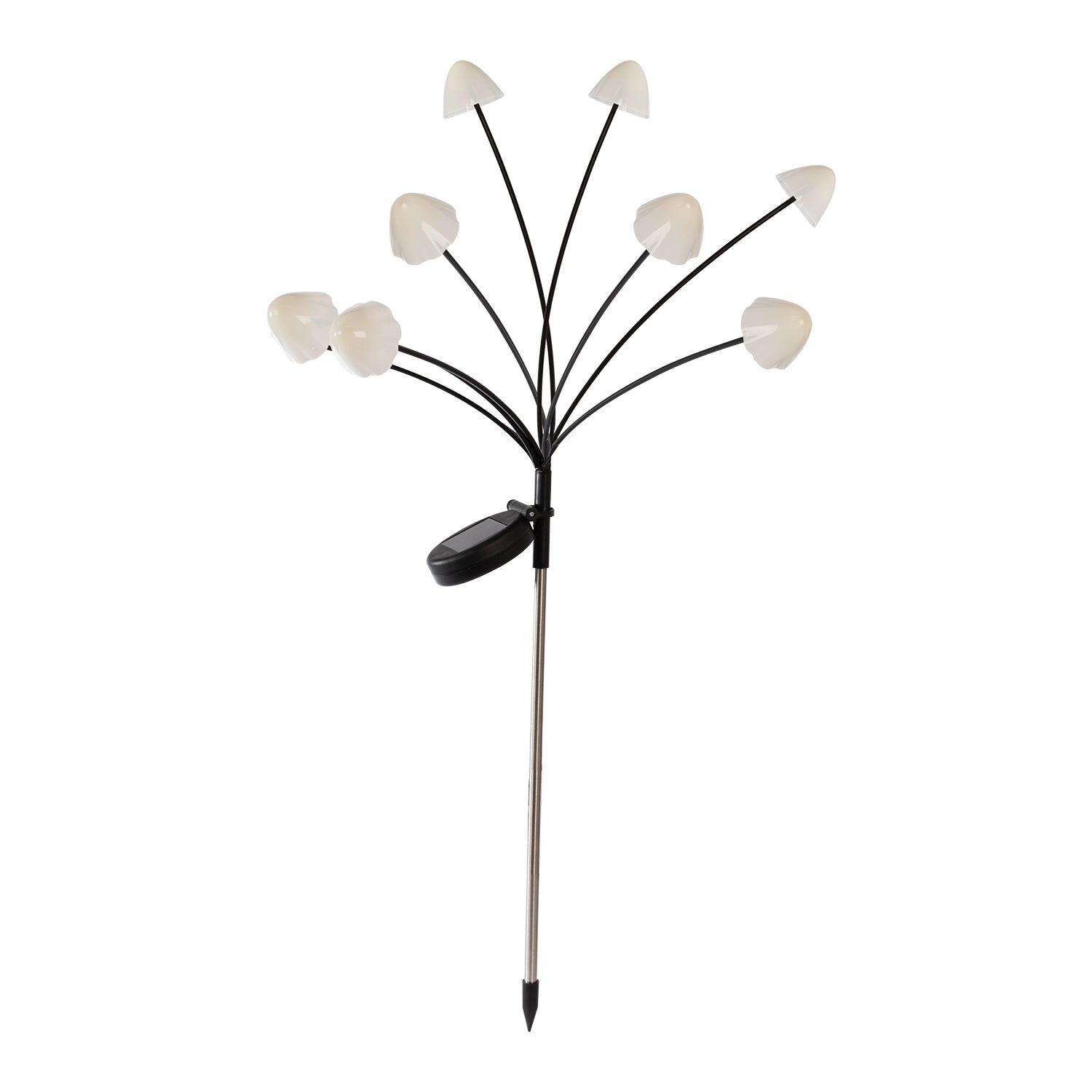 DICTROLUX - Luce Solare a forma di funghetti da esterno - con 8 Led Luce Calda