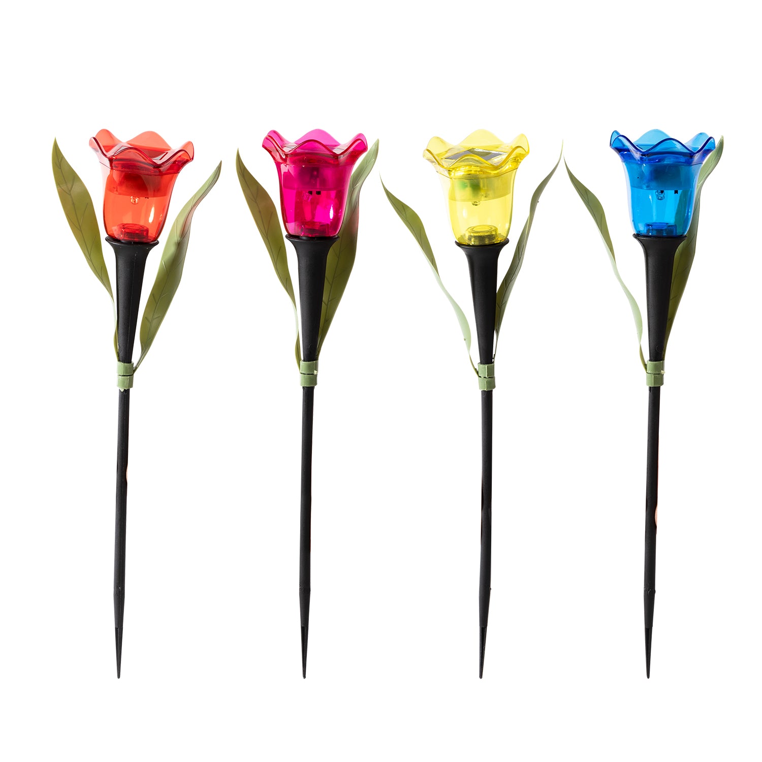 DICTROLUX - Lampada solare Led Fiore h31 cm