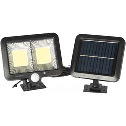 DICTROLUX - Faro Led da esterno ad energia solare Luce Fredda 200 lm - h2,5x15x12,7 cm