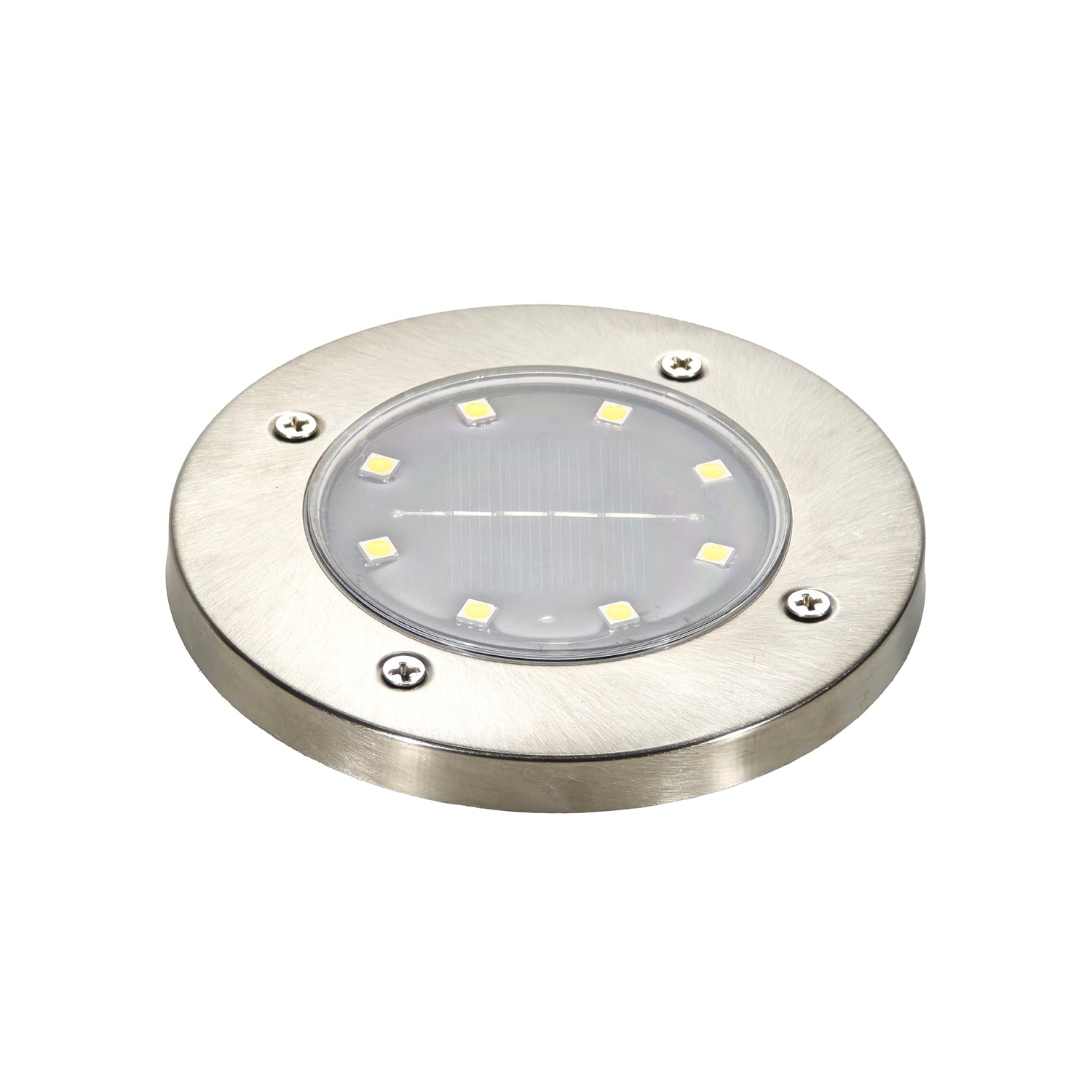 DICTROLUX - Lampada Solare Led da esterno Segnapasso Luce Naturale diametro 12 cm