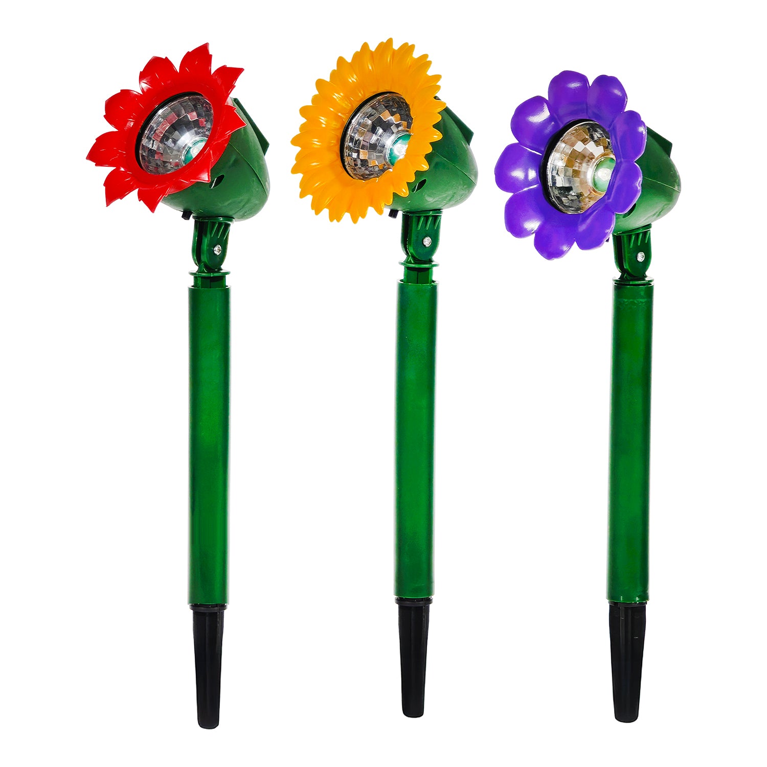 DICTROLUX - Lampada Solare LED Decorativa a Fiore Luce Calda h36 cm