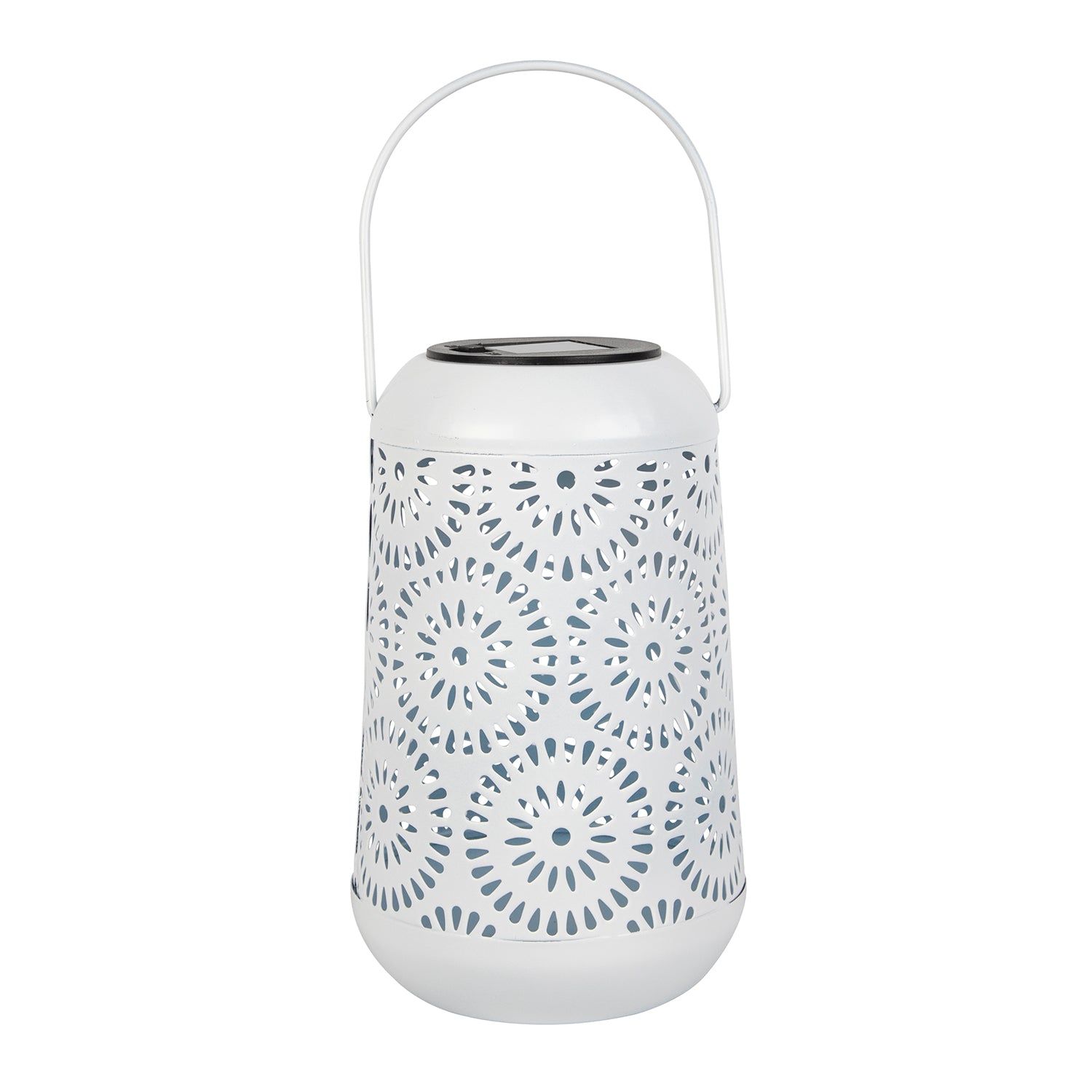 DICTROLUX - Lanterna Solare Led da giardino Decorativa Luce Calda - h18 cm diametro 11 cm