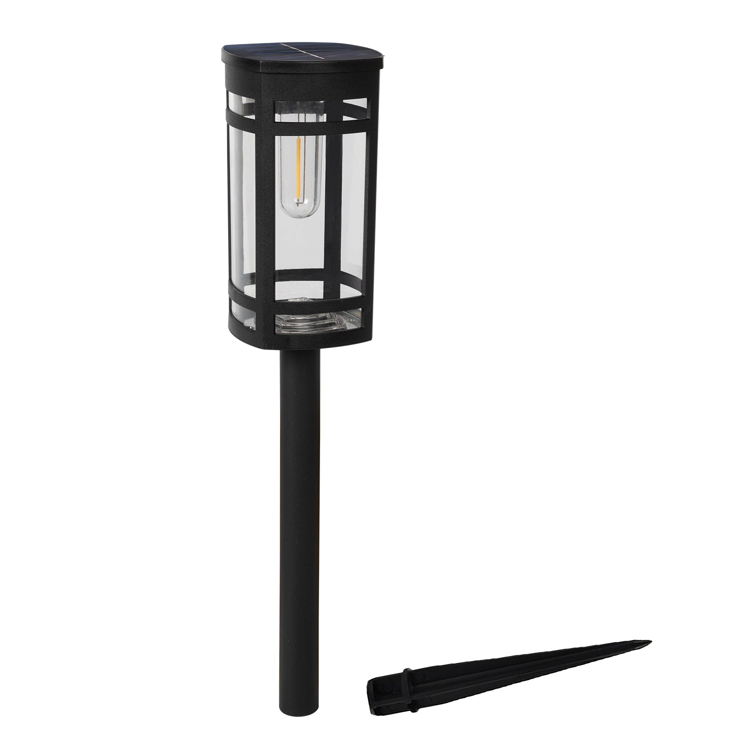 DICTROLUX - Lampada Solare Led da giardino con picchetto h46,3 cm