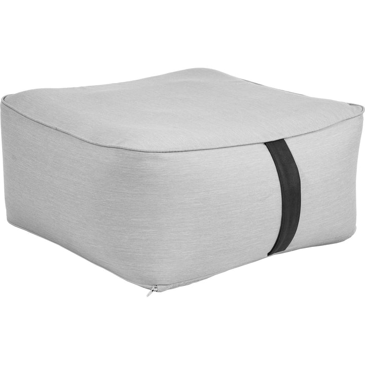 VESTIAMO CASA GIARDINO - Pouf Gonfiabile Grigio chiaro - h30x60x60 cm