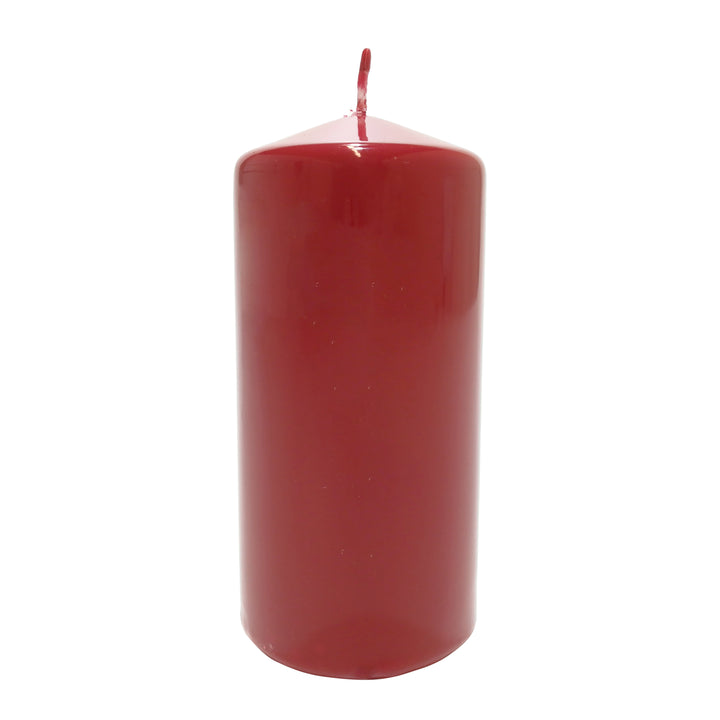 VESTIAMO CASA GRAN NATALE - Candela Natalizia Cilindro Rosso - h15 cm diametro 7 cm